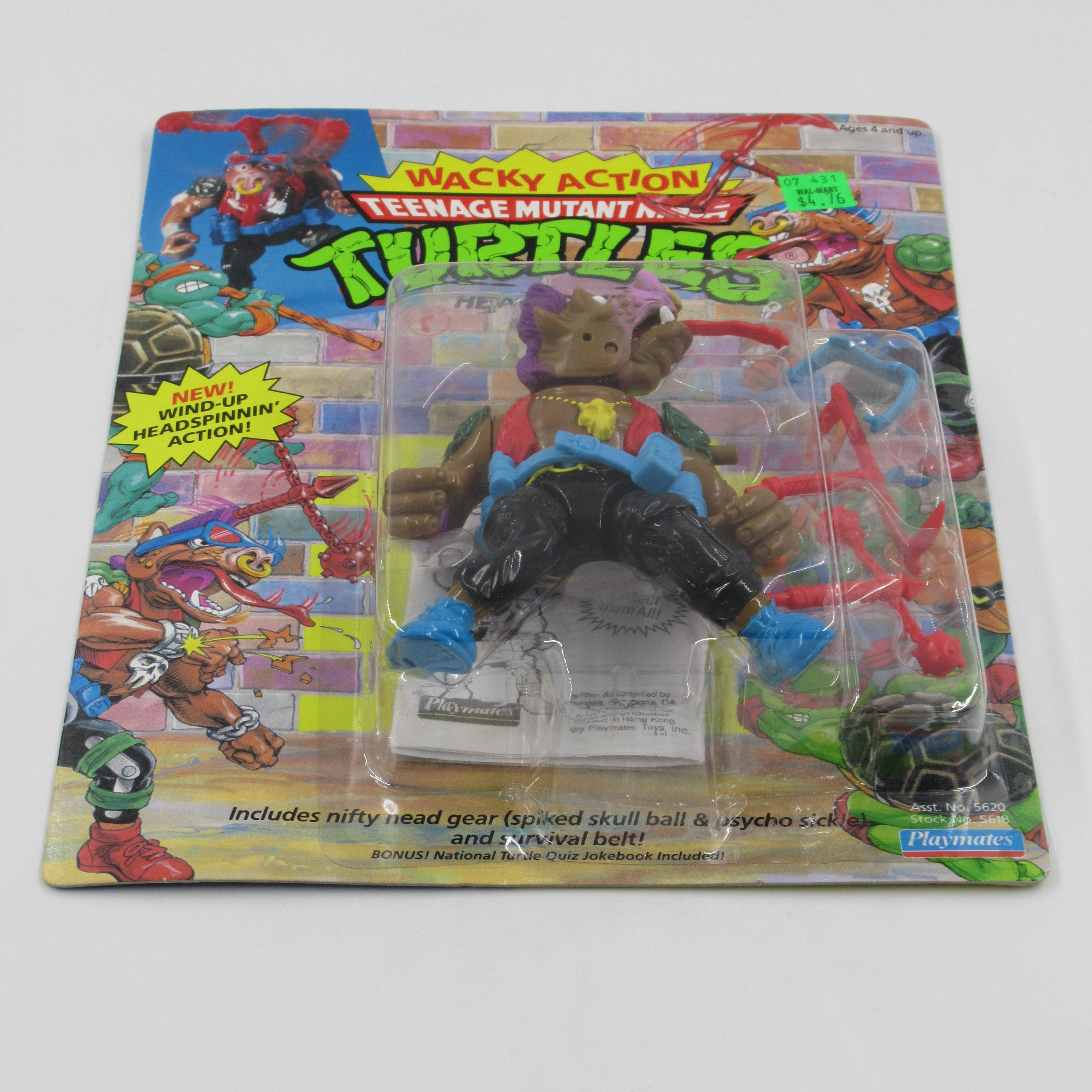 Teenage Mutant Ninja Turtles Headspinnin' Bebop Wacky Action 4.5