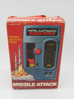 MISSILE ATTACK Game with Box - Mattel Electronics (1977) Vintage Toy