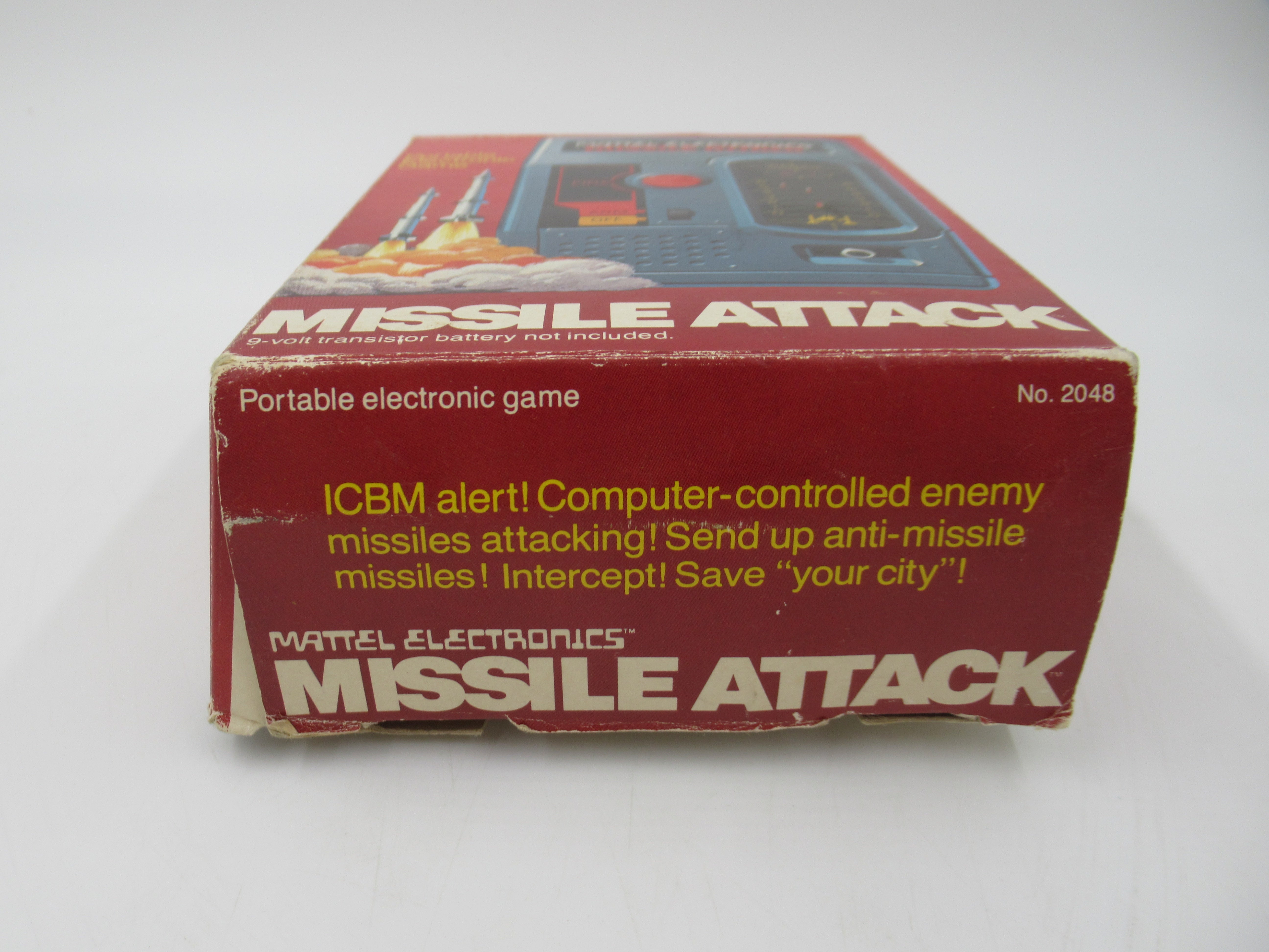 MISSILE ATTACK Game with Box - Mattel Electronics (1977) Vintage Toy