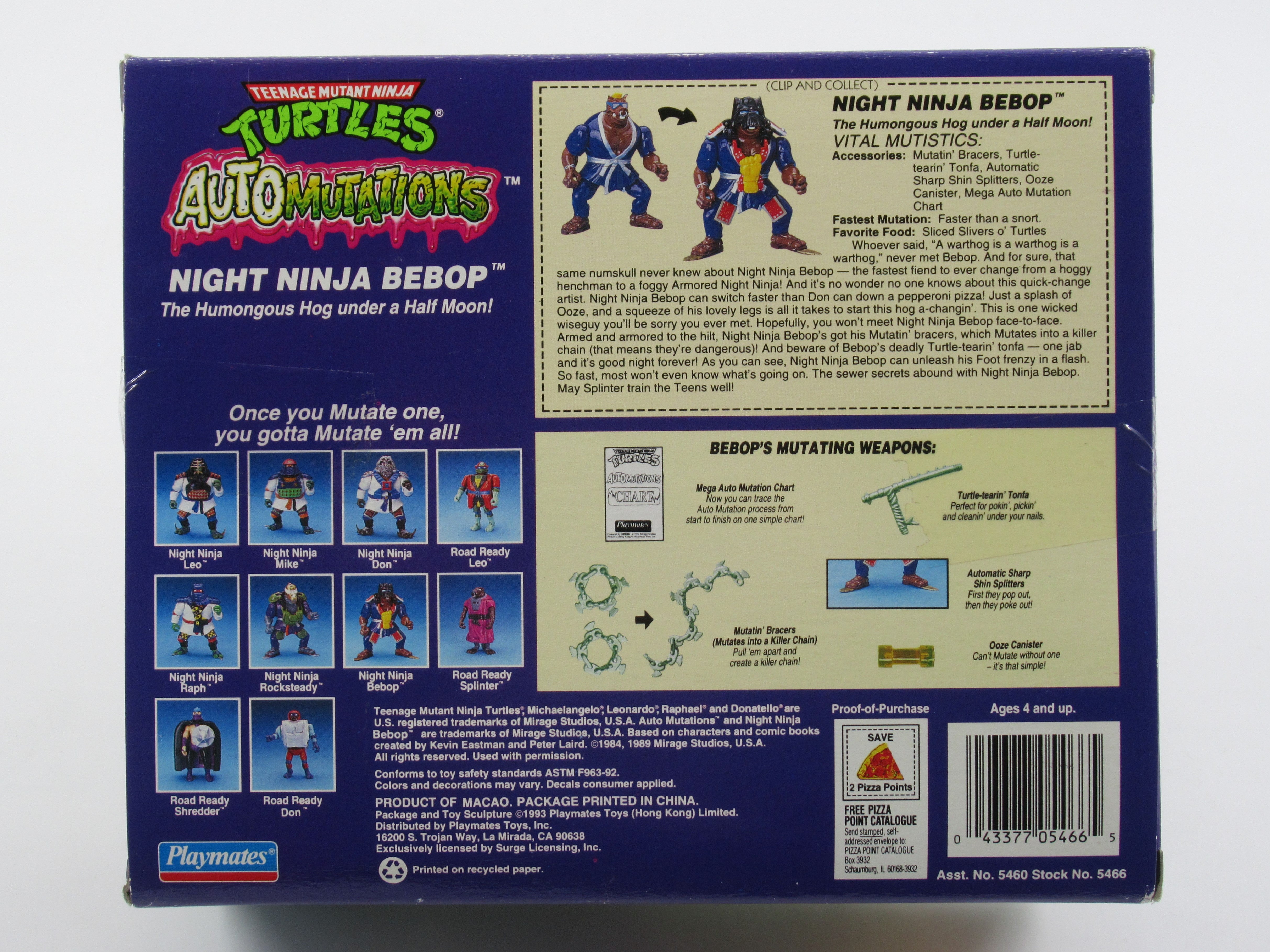 Teenage Mutant Ninja Turtles Night Ninja Bebop Automutations 4.5