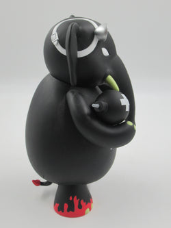 DR. BOMB Stealth Vinyl Figure -  Frank Kozik x Toy2R (2006) Designer Art Toy