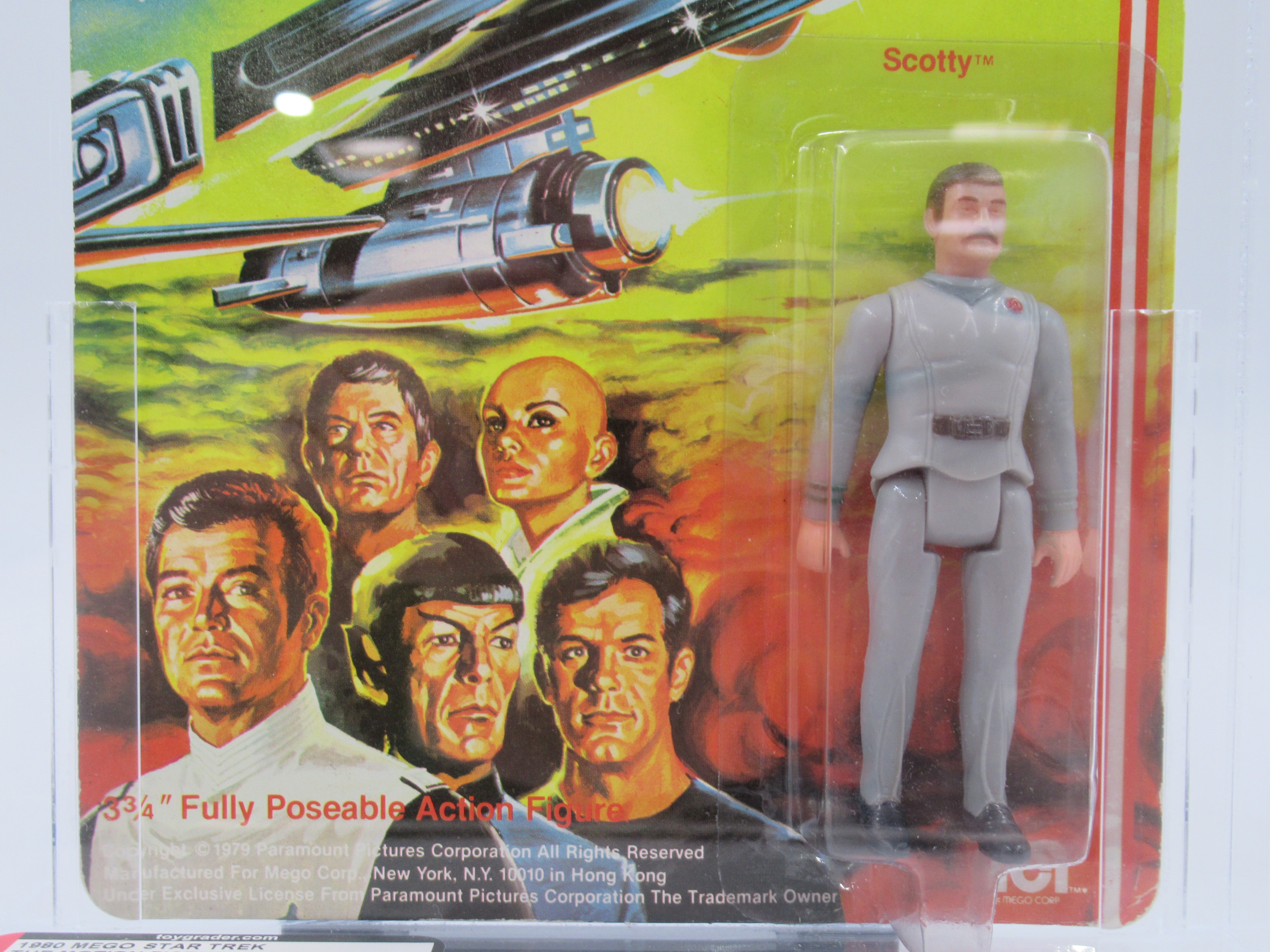 STAR TREK Scotty Graded Action Figure (AFA 80 NM) - Mego Corp. (1980) Vintage Toy