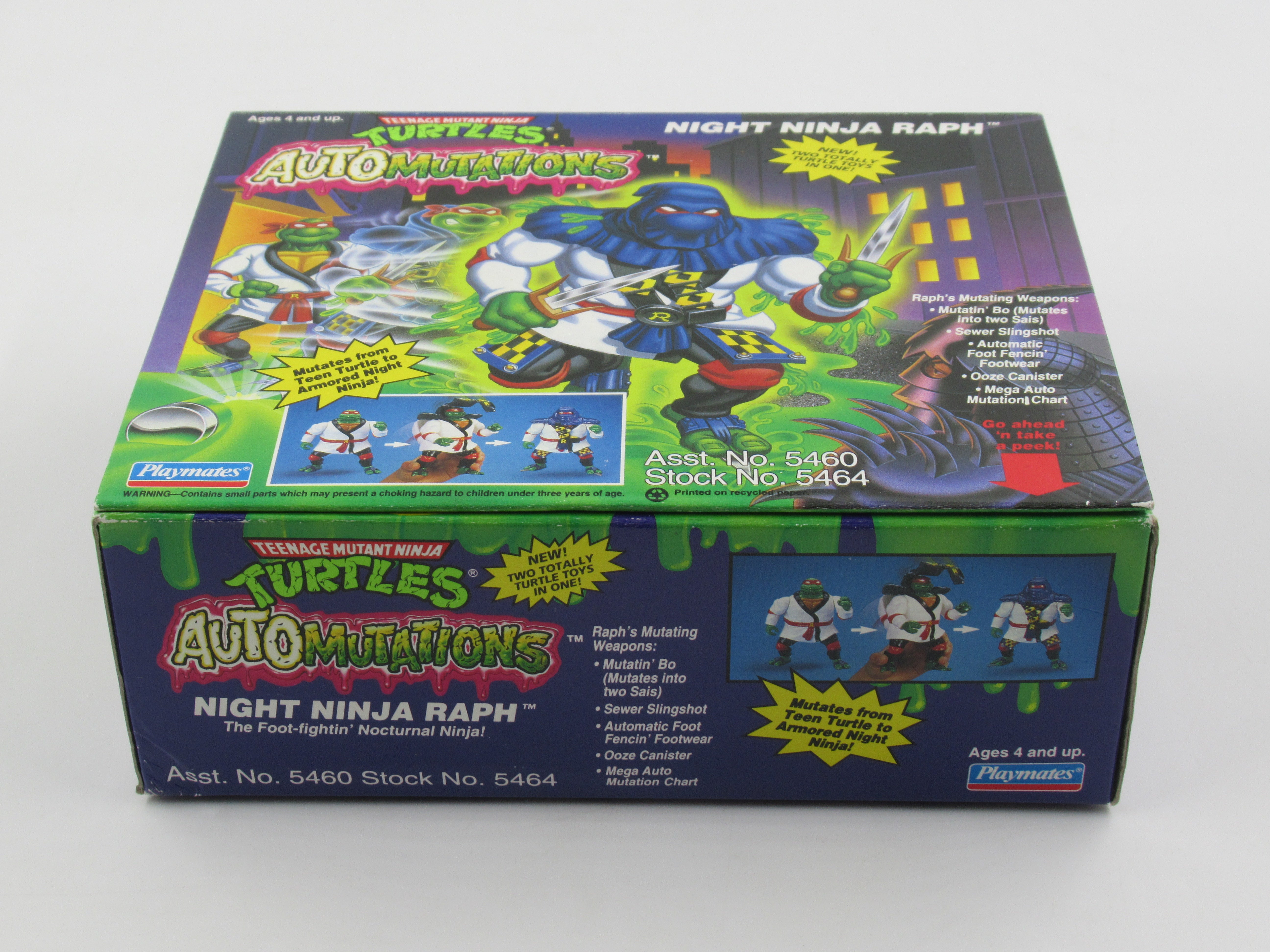 Teenage Mutant Ninja Turtles Night Ninja Raph Automutations 4.5" Figure TMNTs - Playmates (1993)
