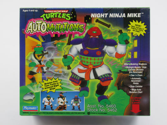 TMNT Night Ninja Mike Automutations 4.5" Figure Teenage Mutant Ninja Turtles - Playmates (1993)