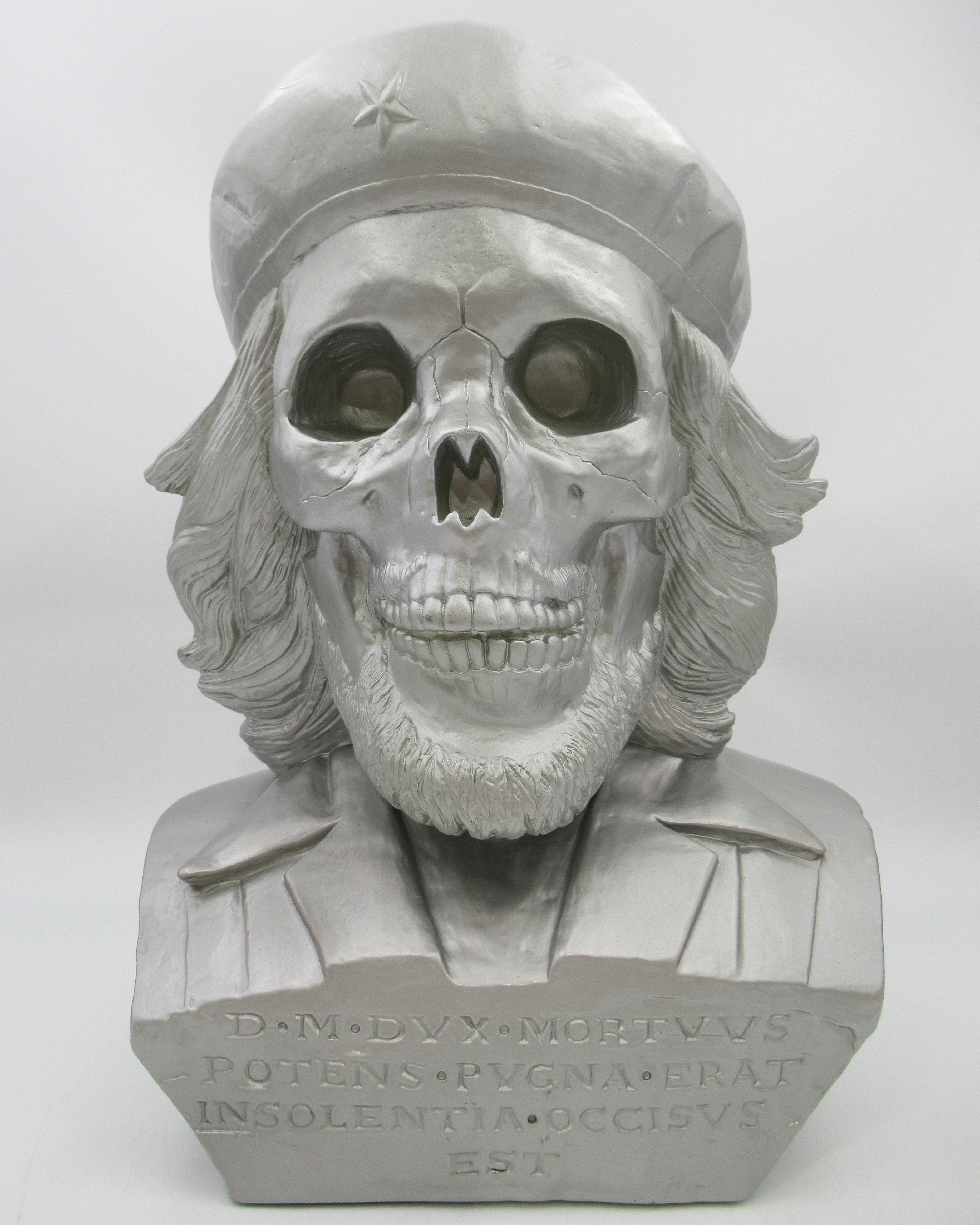 FRANK KOZIK Dead Che Guevara Silver Vinyl Bust - Ultraviolence (2010) LE 50 Art Toy with Box