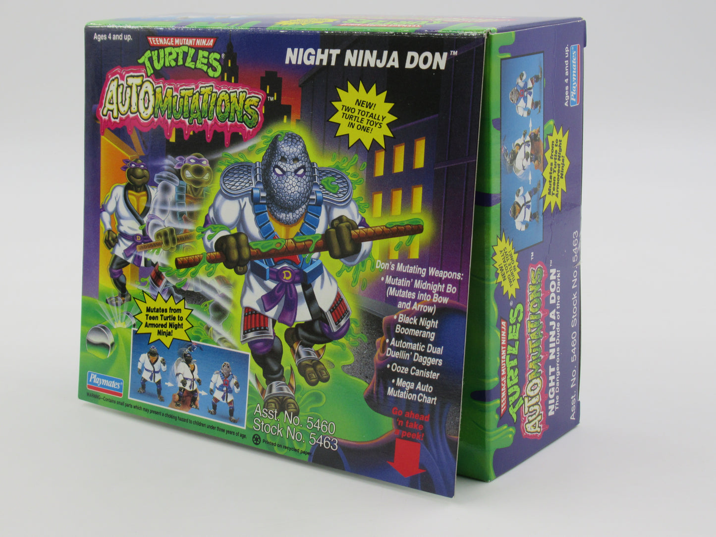 TMNT Night Ninja Don Automutations 4.5" Figure Teenage Mutant Ninja Turtles - Playmates (1993)