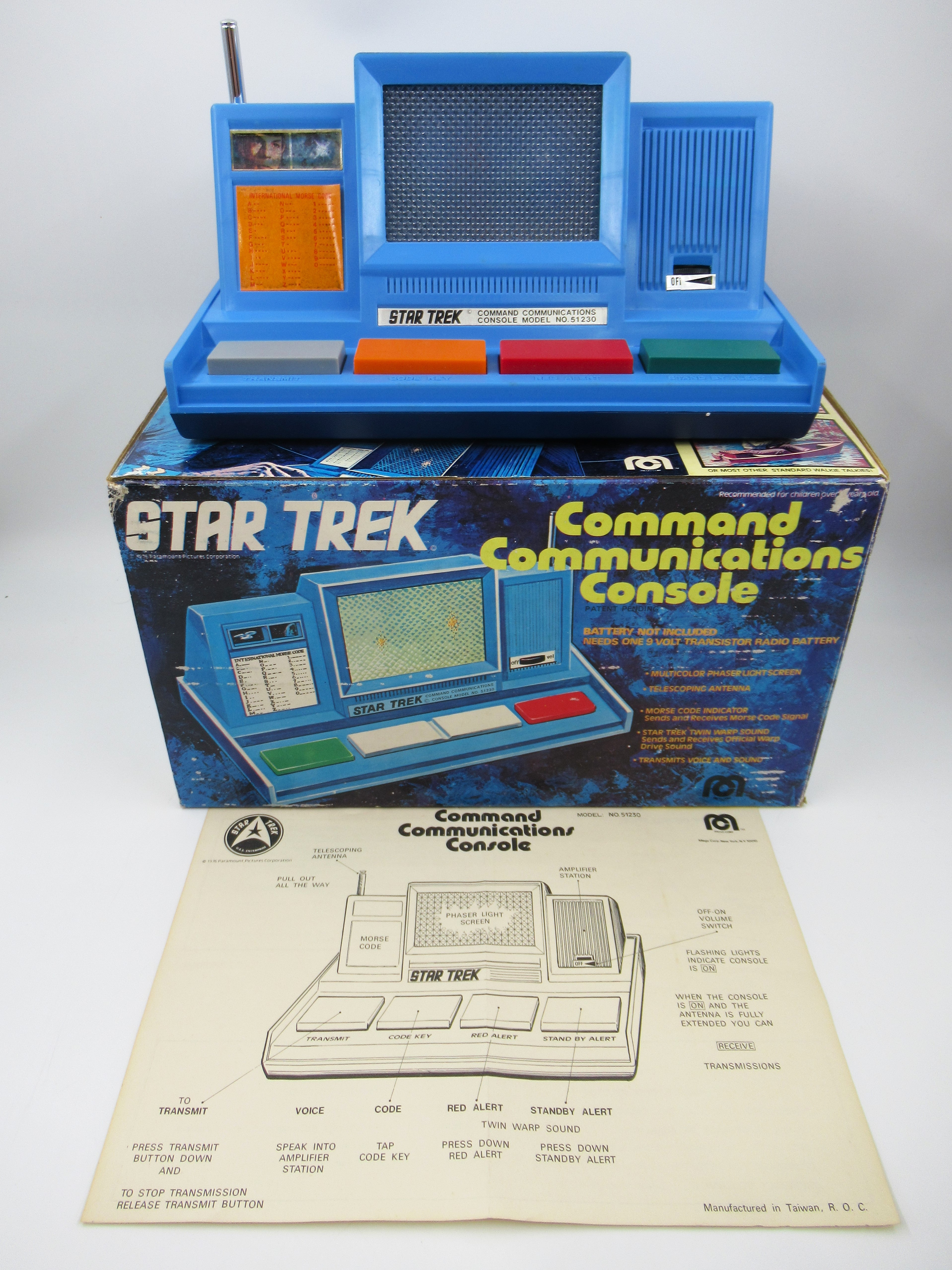 STAR TREK Command Communications Console with Box - Mego (1976) Vintag