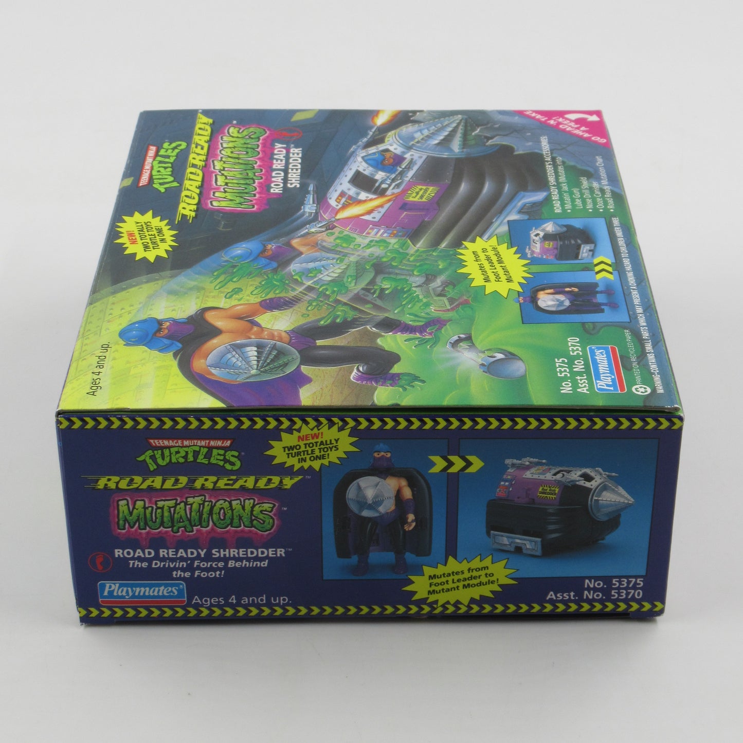 TMNT Splinter & Shredder Road Ready Mutations 4.5" Figures Teenage Mutant Ninja Turtles - Playmates (1993)