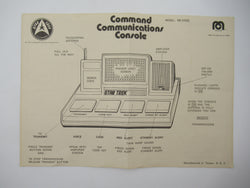 STAR TREK Command Communications Console with Box - Mego (1976) Vintage Toy