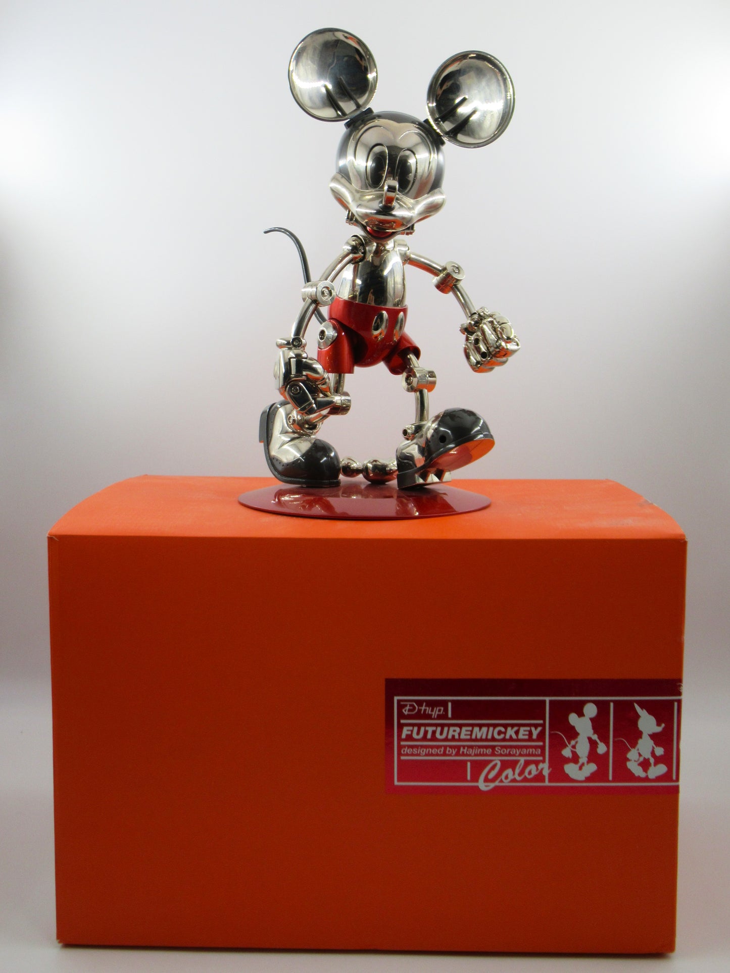 DISNEY Future Mickey Mouse (Color) Figure - Hajime Sorayama x TOMY (2004) Limited Edition Designer Art Toy