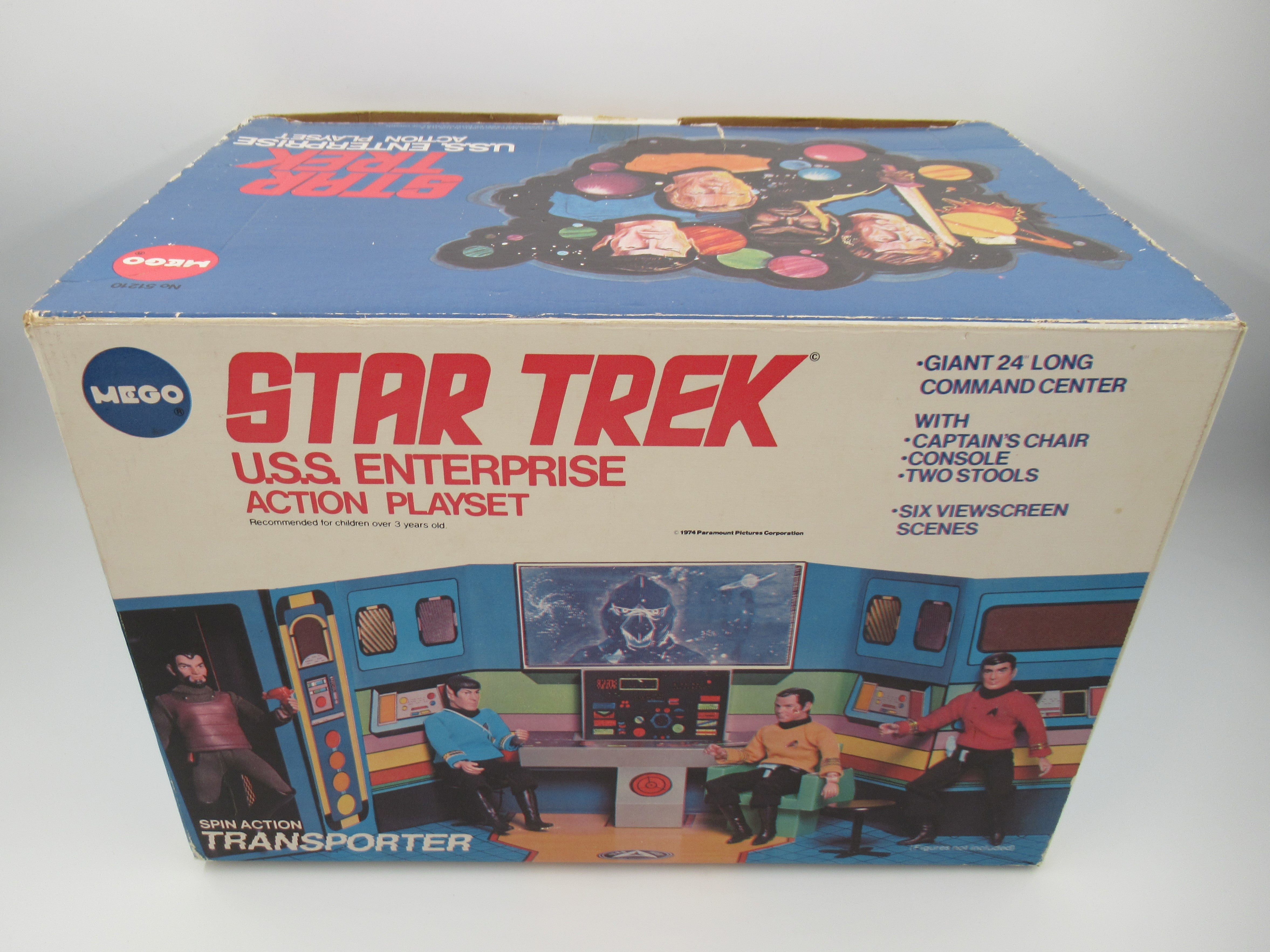 STAR TREK  U.S.S. Enterprise Bridge Action Playset with Box - Mego Corp. (1976) Vintage Toy