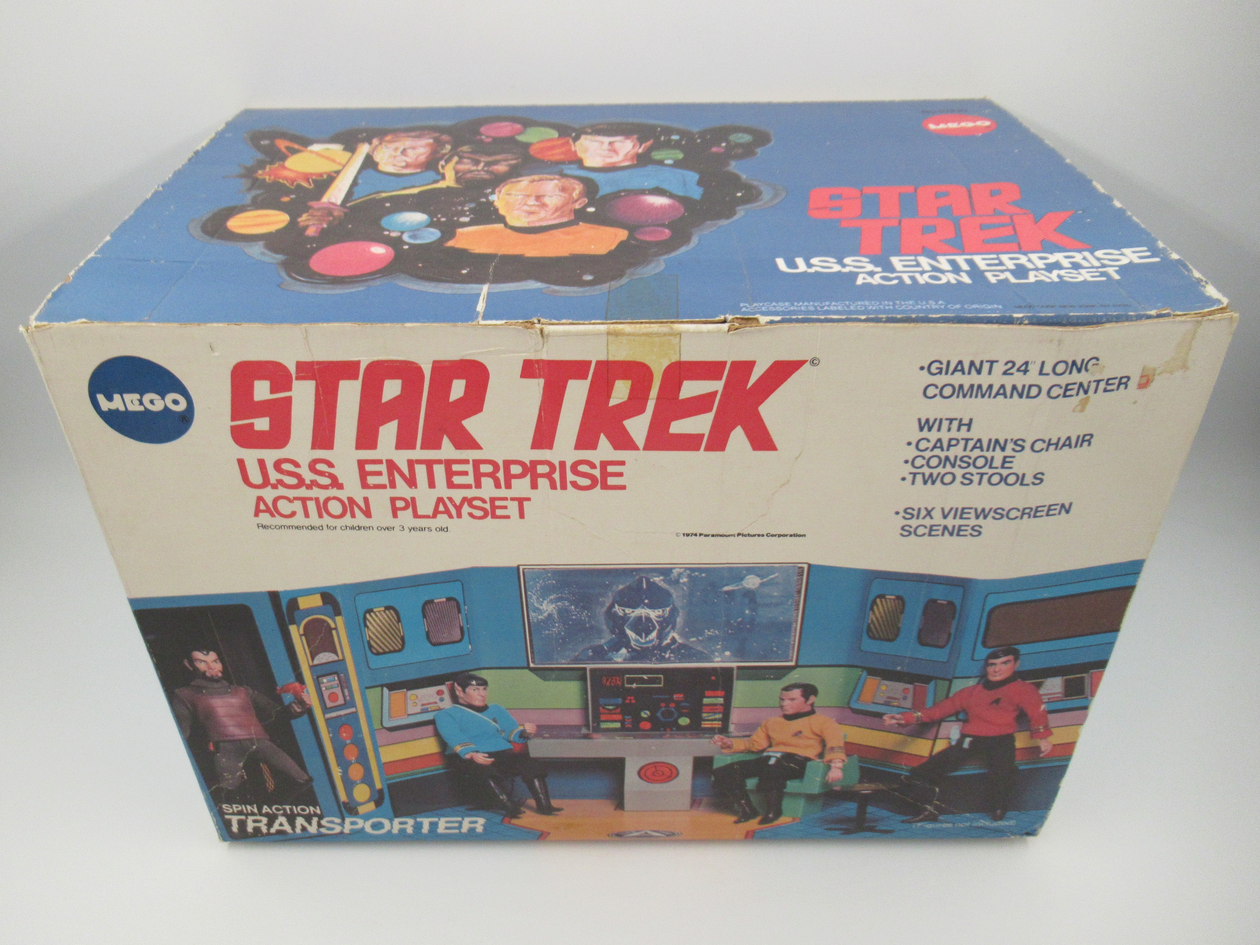 STAR TREK  U.S.S. Enterprise Bridge Action Playset with Box - Mego Corp. (1976) Vintage Toy