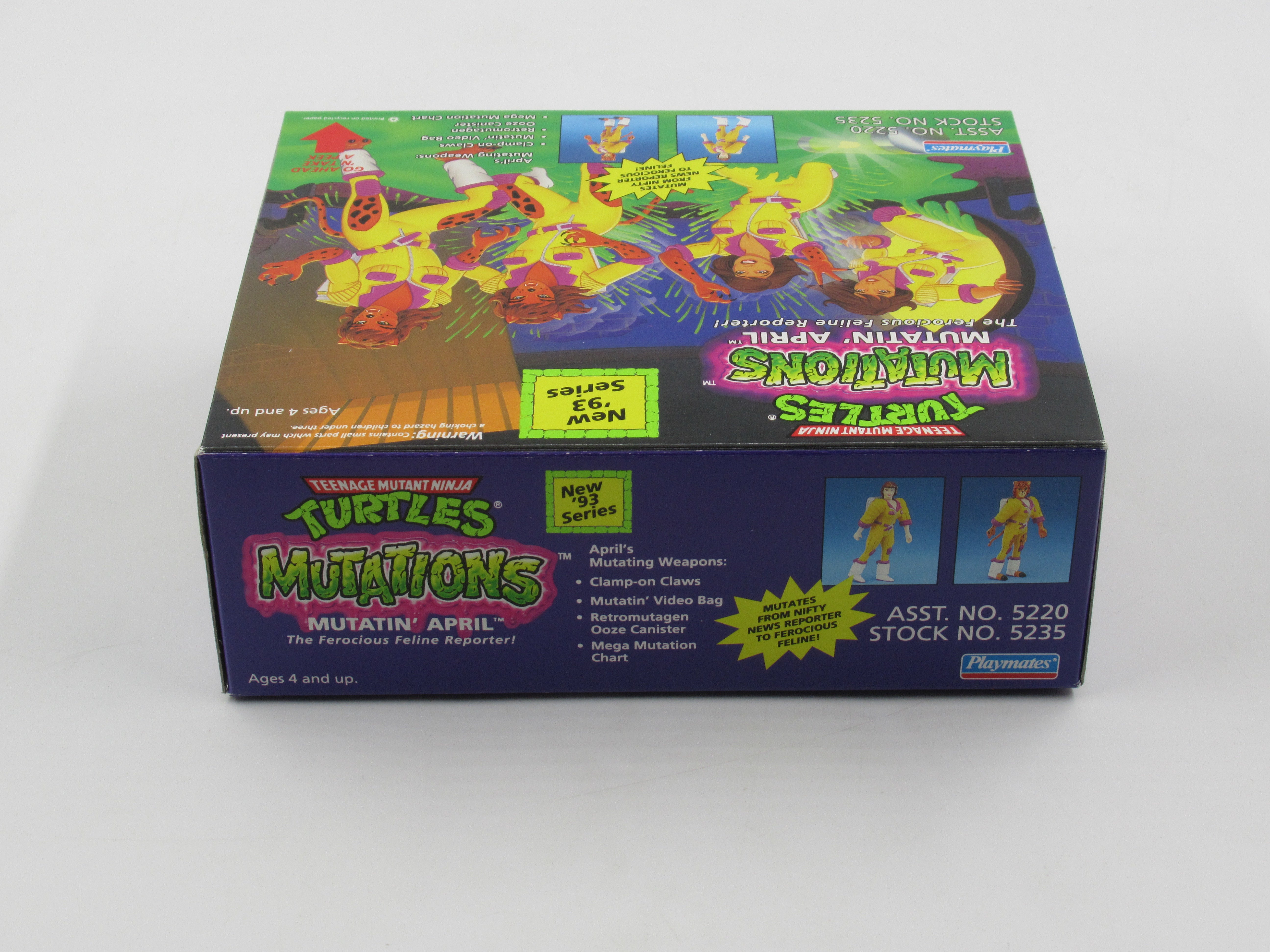 Teenage Mutant Ninja Turtles Shredder/Foot Soldier/April Mutations 4.5" Figures TMNTs - Playmates (1993)