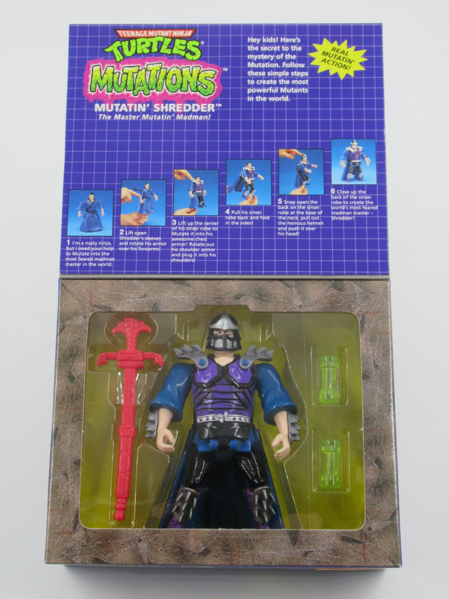 TMNT Shredder/Foot Soldier/April Mutations 4.5" Figures Teenage Mutant Ninja Turtles - Playmates (1993)