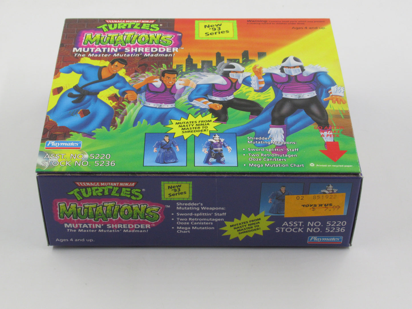 TMNT Shredder/Foot Soldier/April Mutations 4.5" Figures Teenage Mutant Ninja Turtles - Playmates (1993)