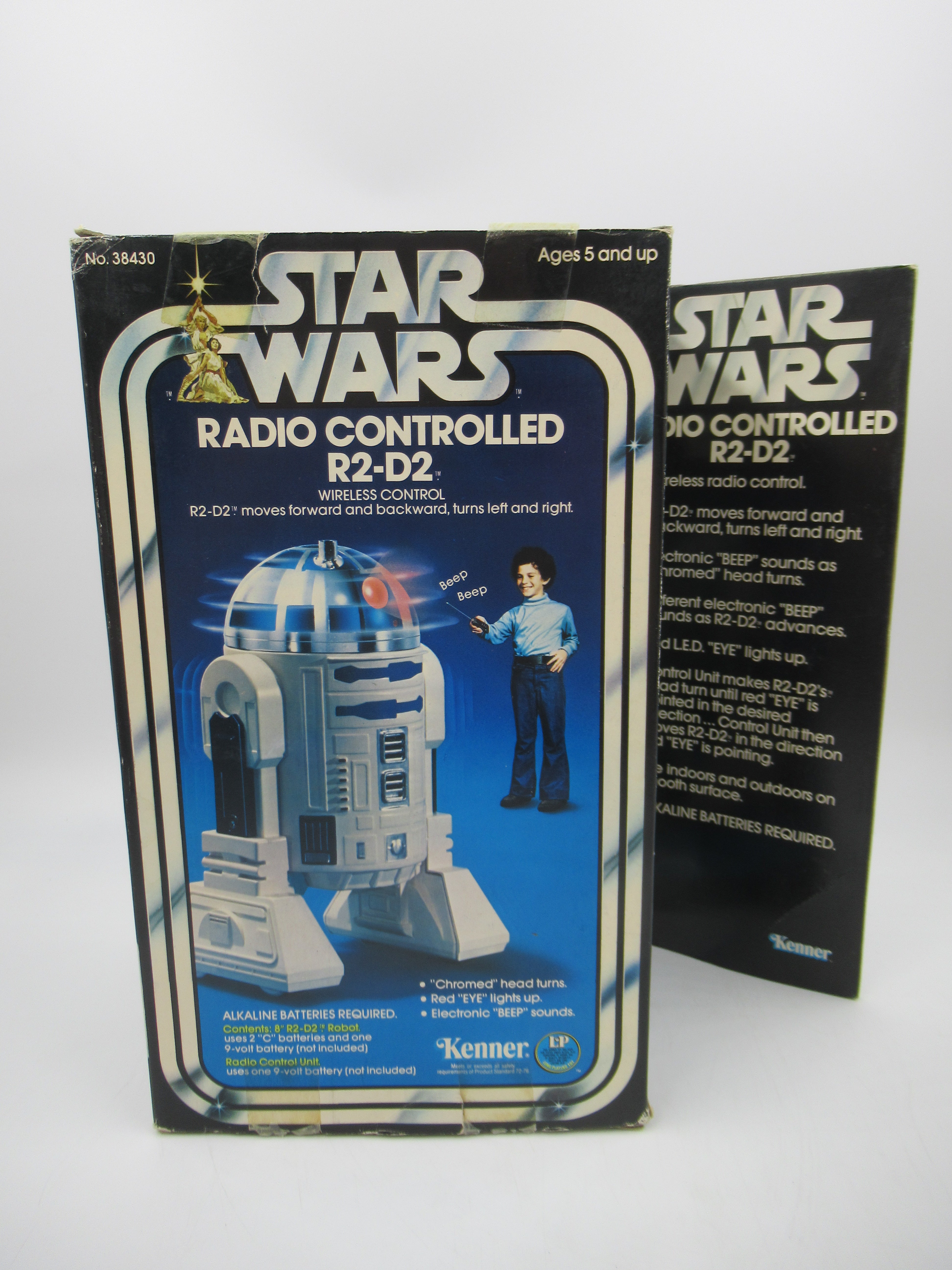 STAR WARS Radio Control R2-D2 with Box - Kenner (1977) Vintage Toy