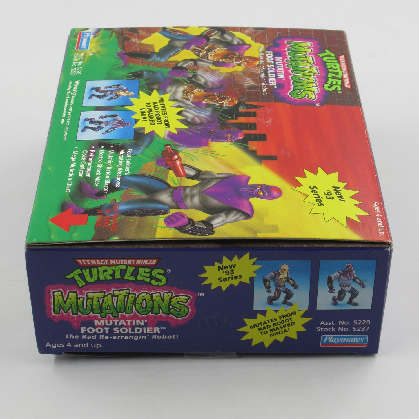 TMNT Shredder/Foot Soldier/April Mutations 4.5" Figures Teenage Mutant Ninja Turtles - Playmates (1993)