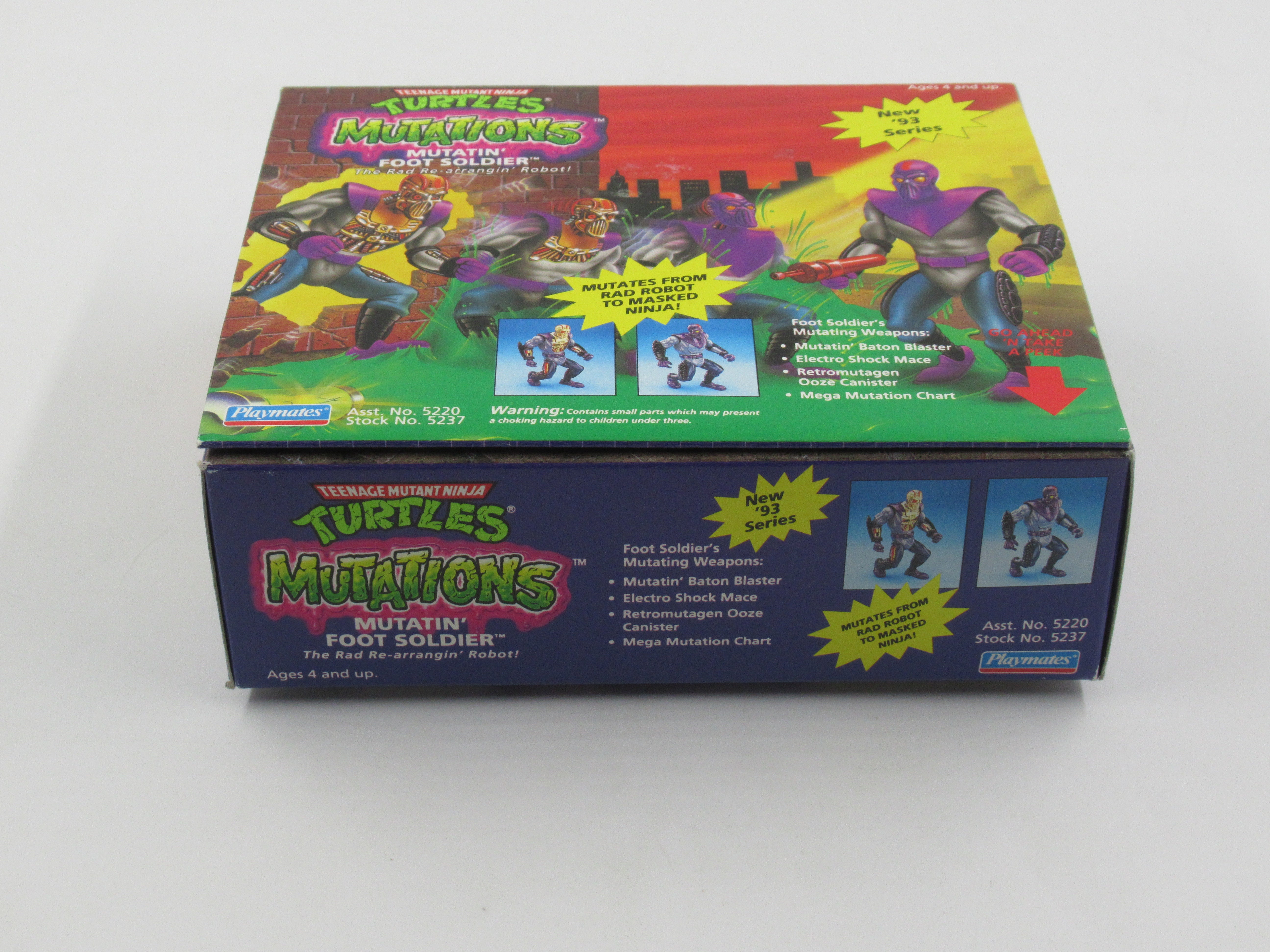 Teenage Mutant Ninja Turtles Shredder/Foot Soldier/April Mutations 4.5" Figures TMNTs - Playmates (1993)