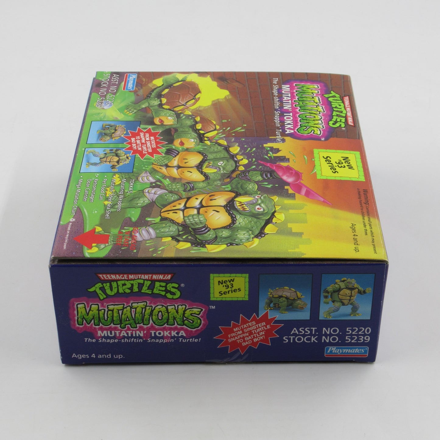 TMNT Mutatin' Tokka (Red Weapon) Mutations 4.5" Figure Teenage Mutant Ninja Turtles - Playmates (1993)