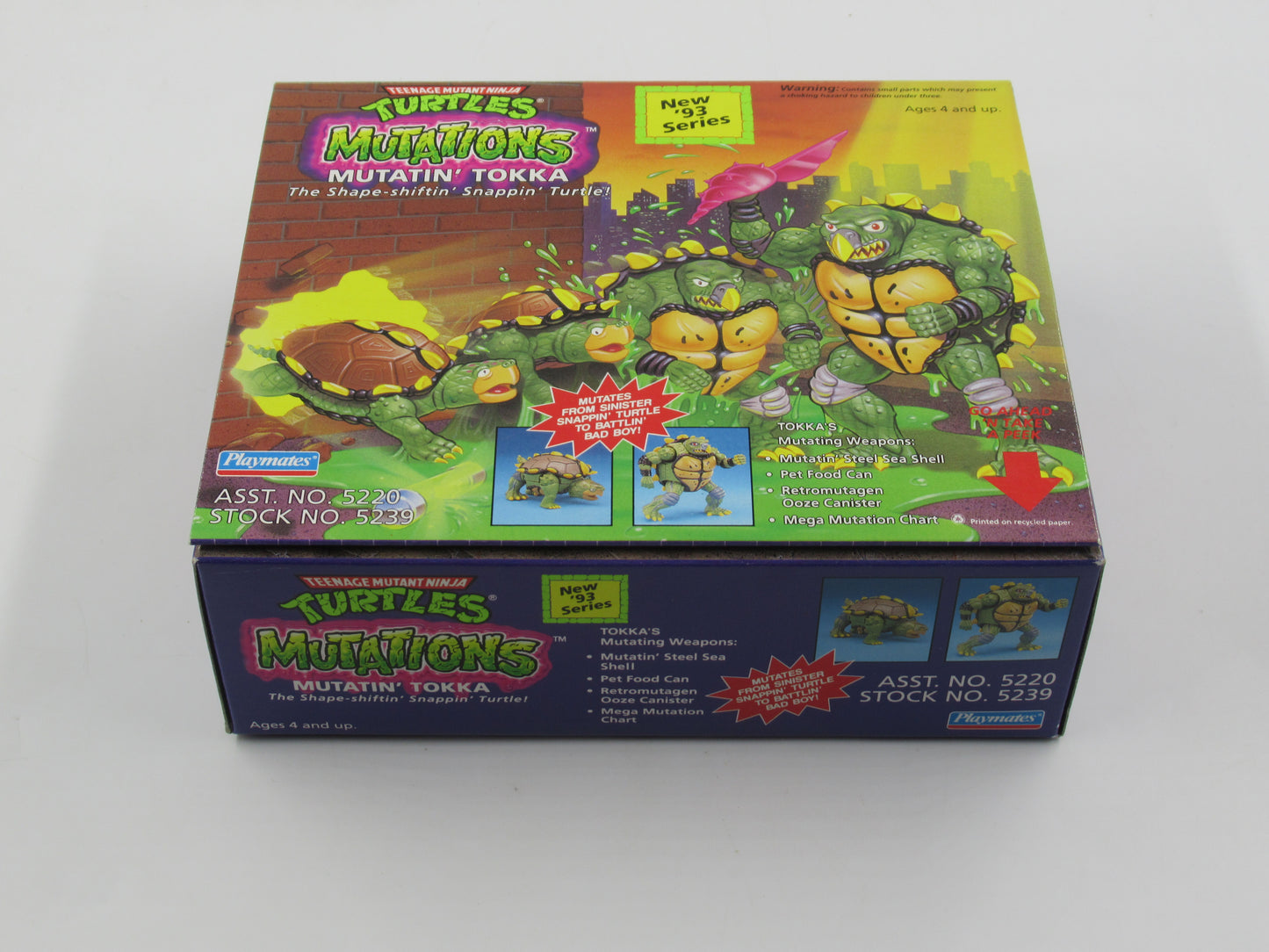 TMNT Mutatin' Tokka (Red Weapon) Mutations 4.5" Figure Teenage Mutant Ninja Turtles - Playmates (1993)