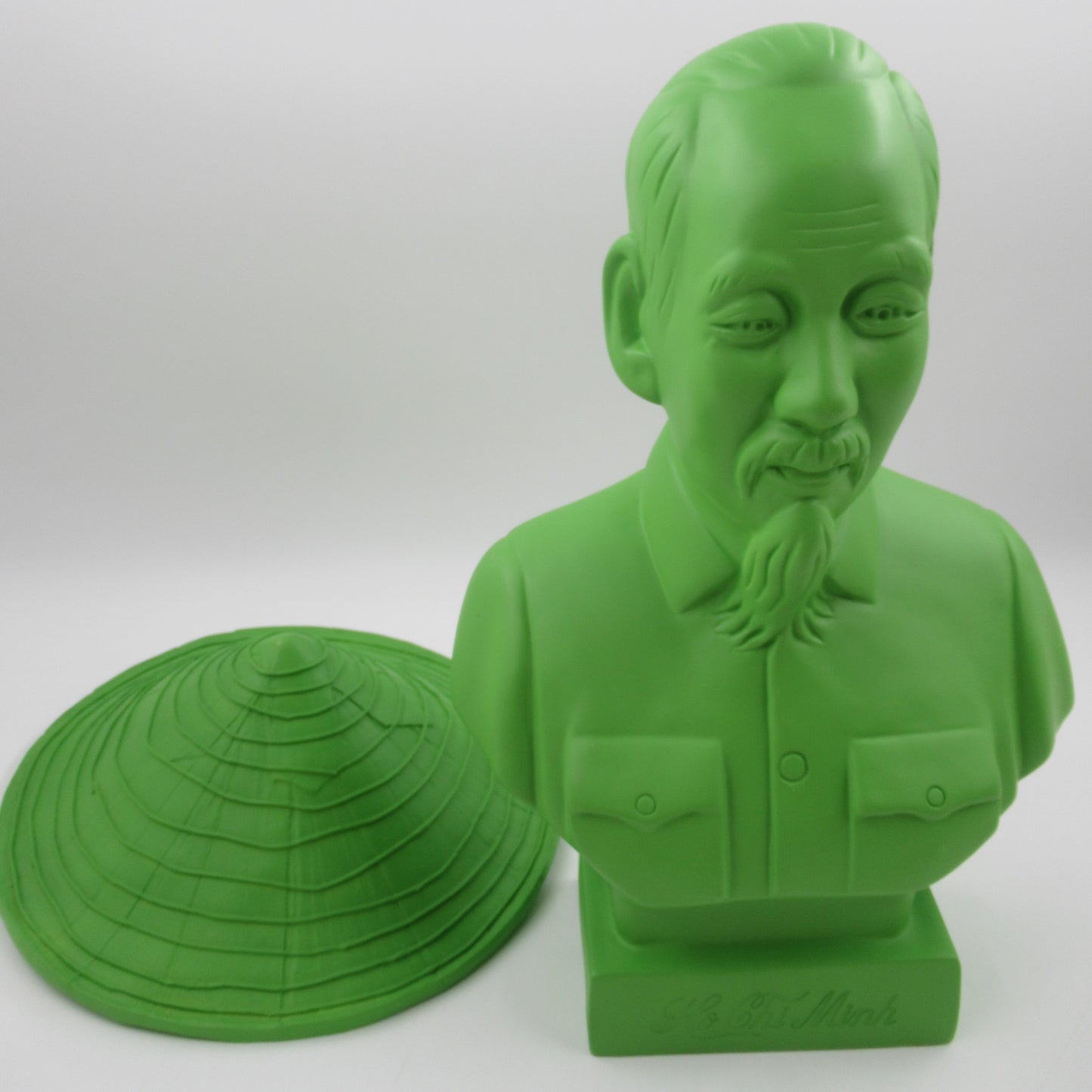 HO CHI MINH Lime Green Bust - Kozik x Ultraviolence (2007) Limited Art Toy with Box