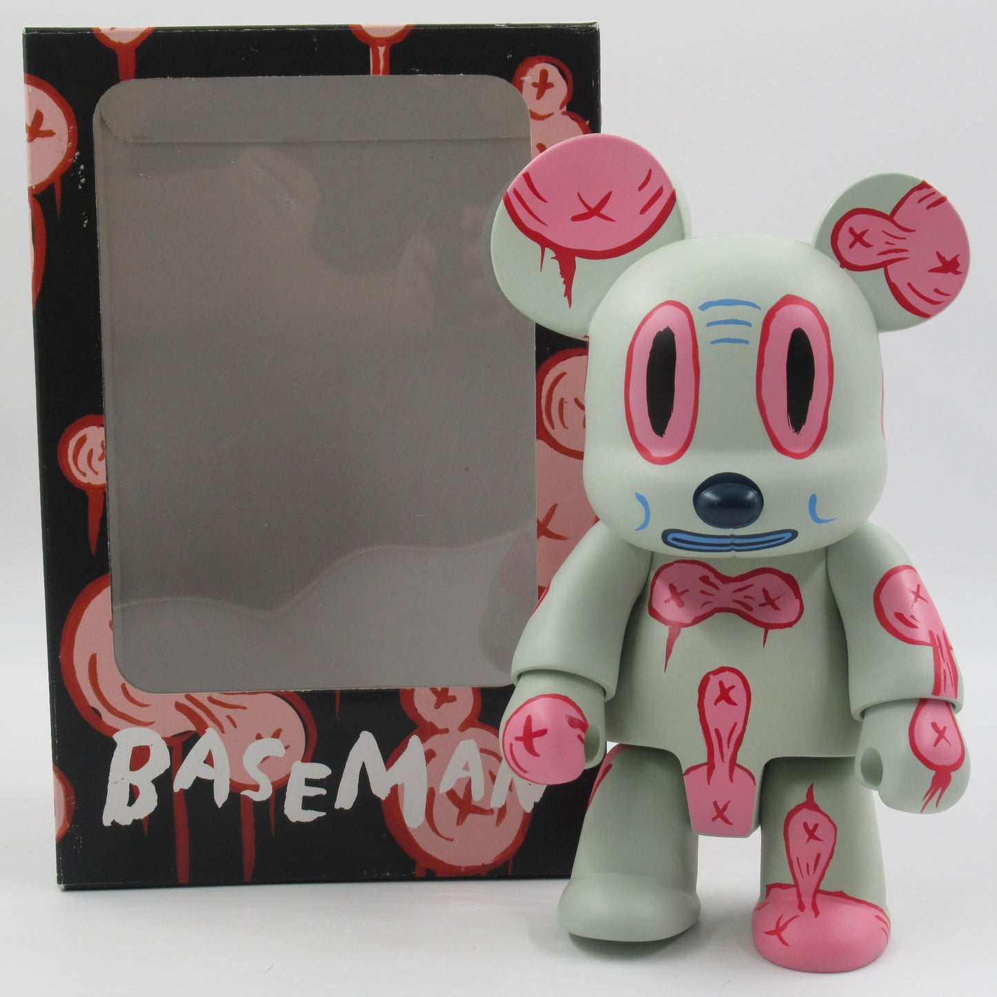 QEE COLLECTION Gary Baseman 8" Vinyl Bear Figure - Toy2r (2005) Designer Art Toy