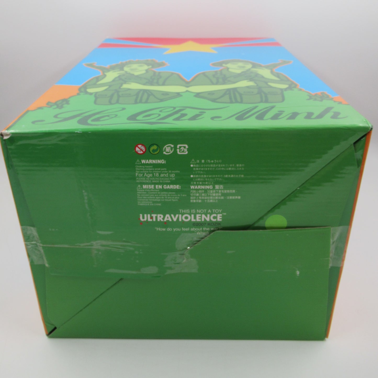 HO CHI MINH Lime Green Bust - Kozik x Ultraviolence (2007) Limited Art Toy with Box