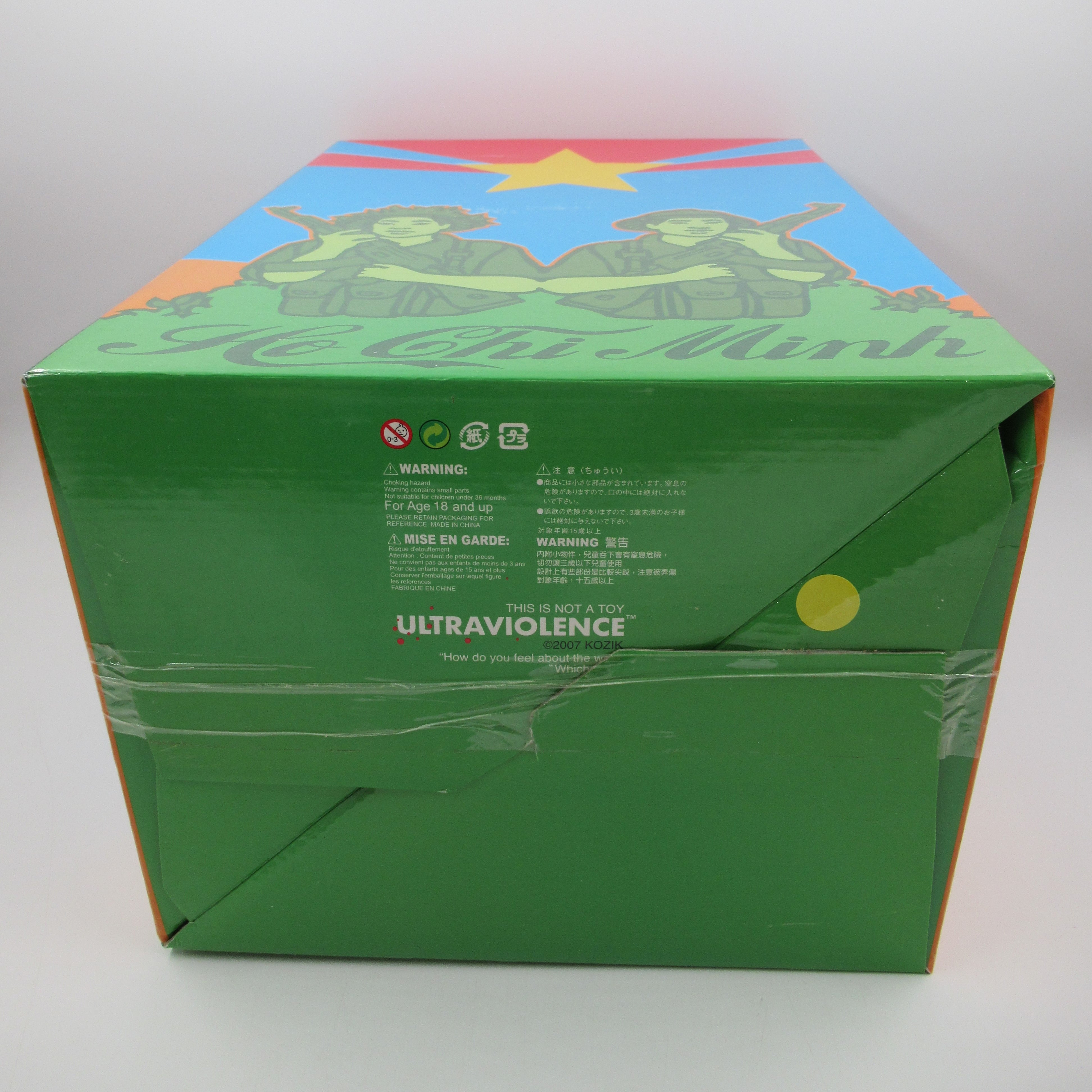 HO CHI MINH Yellow Bust - Kozik x Ultraviolence (2007) Rotofugi Limited Art Toy with Box