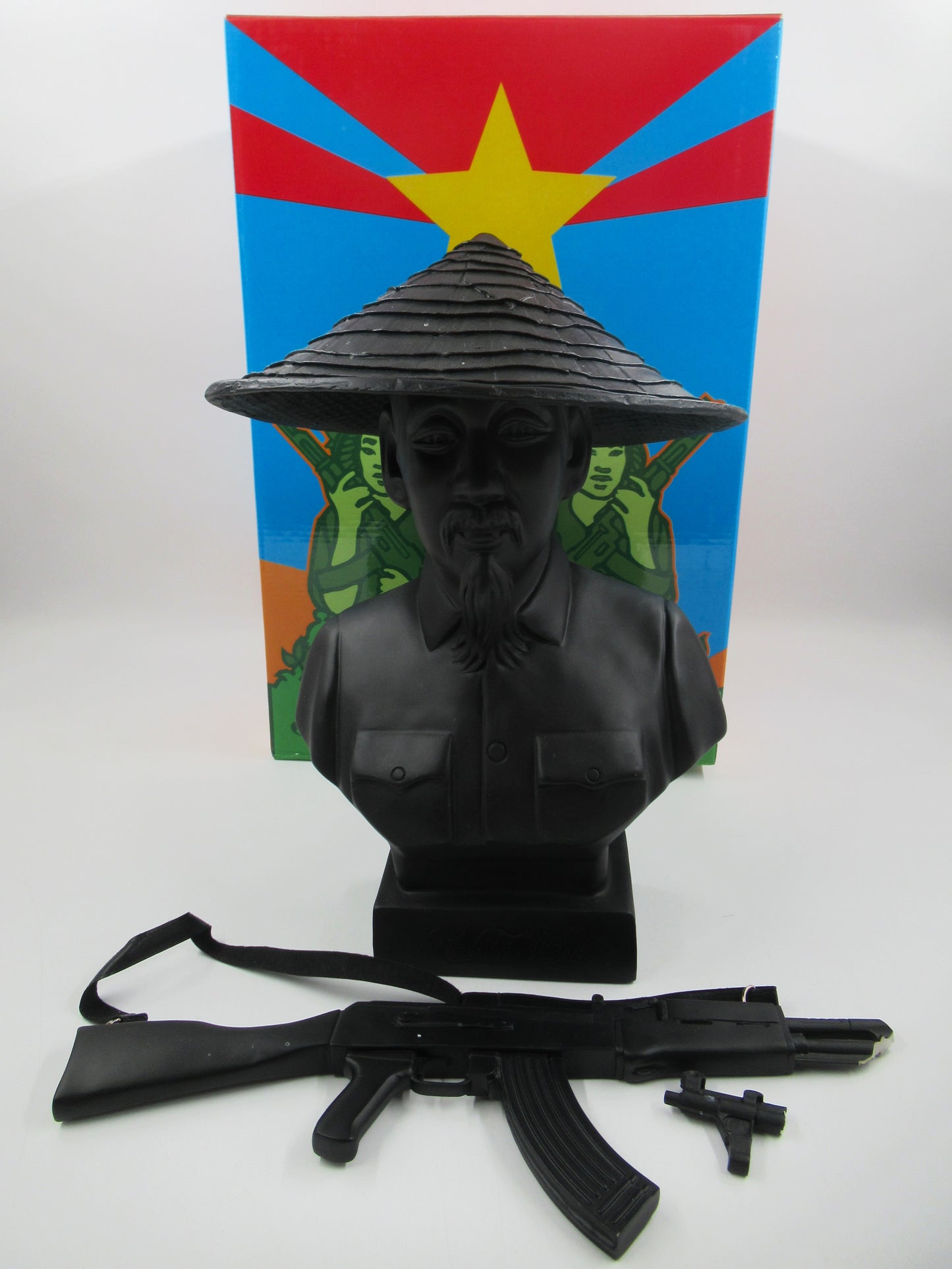 HO CHI MINH Black Bust - Kozik x Ultraviolence (2007) Lulubell Exclusive Limited Art Toy with Box