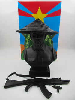 HO CHI MINH Black Bust - Kozik x Ultraviolence (2007) Lulubell Exclusive Limited Art Toy with Box