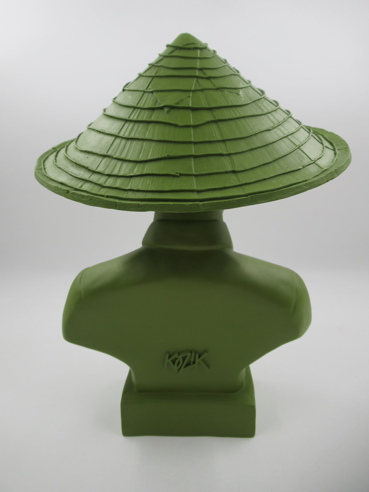 HO CHI MINH Army Green Bust - Kozik x Ultraviolence (2007) Juxtapoz Exclusive Limited Art Toy with Box