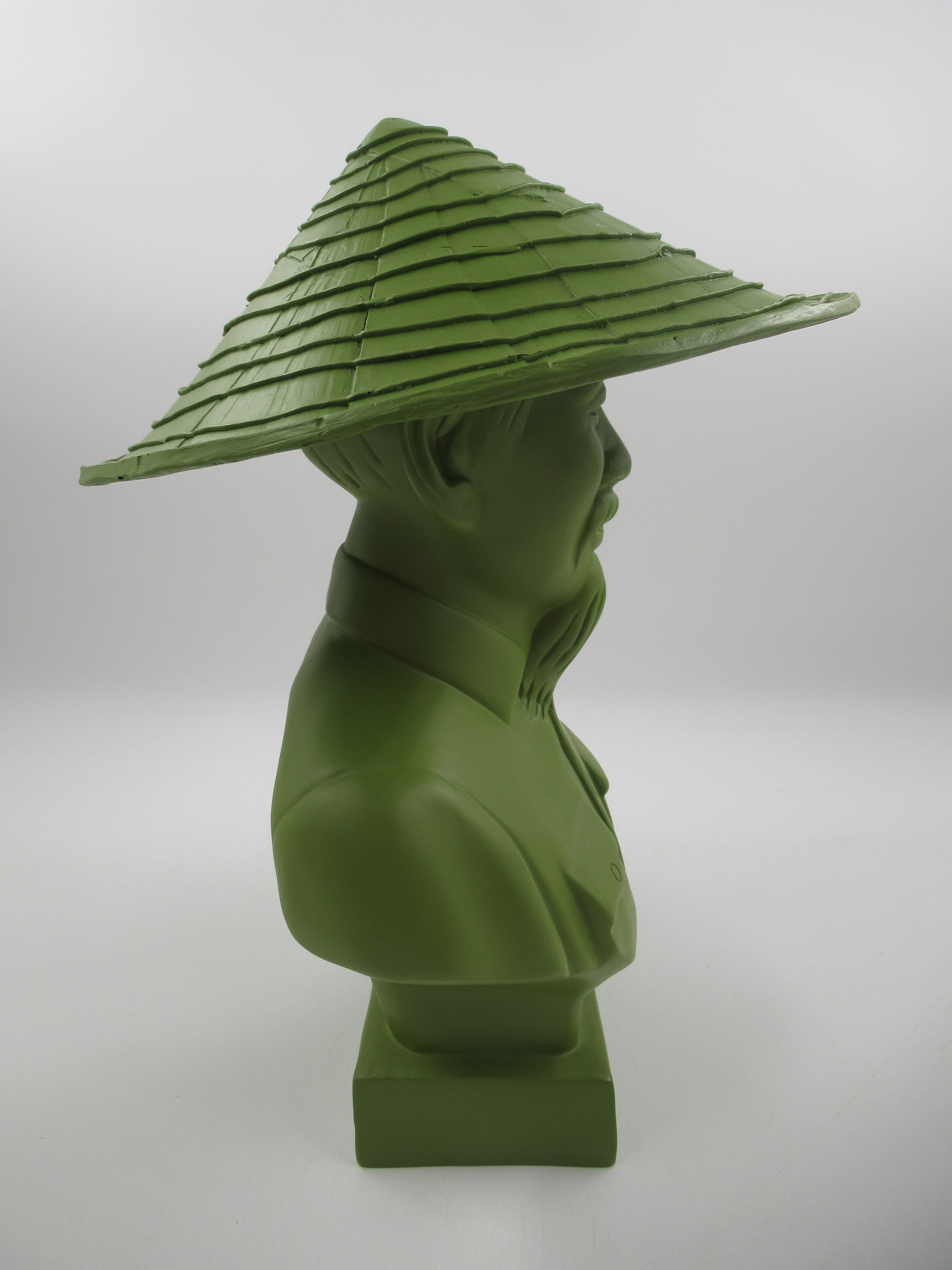 HO CHI MINH Army Green Bust - Kozik x Ultraviolence (2007) Juxtapoz Exclusive Limited Art Toy with Box