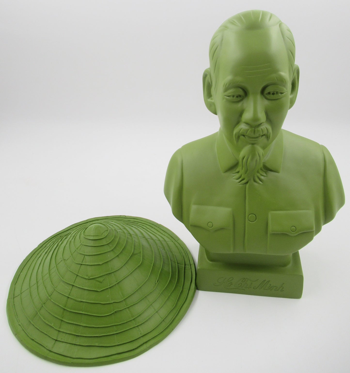 HO CHI MINH Army Green Bust - Kozik x Ultraviolence (2007) Juxtapoz Exclusive Limited Art Toy with Box