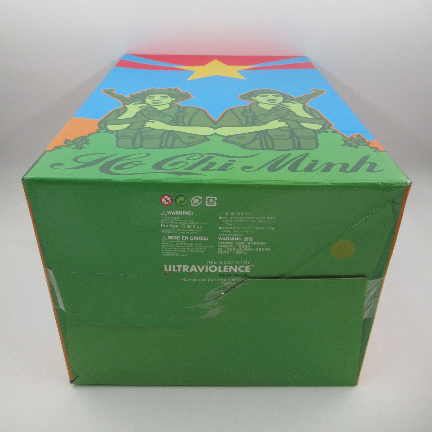 HO CHI MINH Army Green Bust - Kozik x Ultraviolence (2007) Juxtapoz Exclusive Limited Art Toy with Box