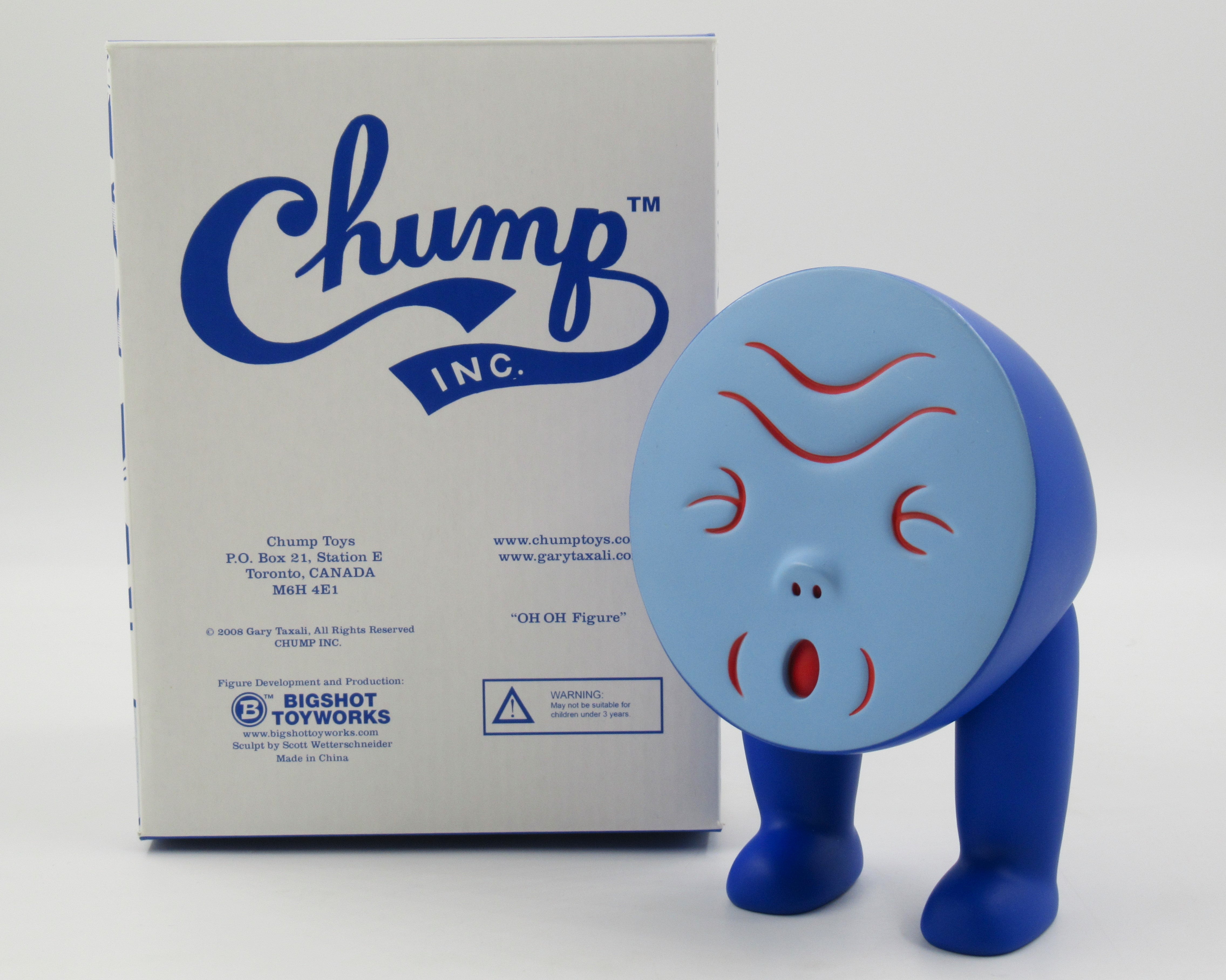 Chump GARY TAXALI Oh Oh! Blue - Bigshot Toy (2008) Chump Inc. Designer Vinyl