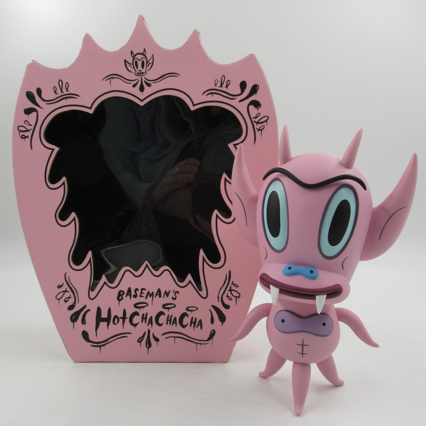 GARY BASEMAN'S Hot Cha Cha Cha Pink Vinyl Figure - Critterbox (2006) #121/500 Limited Edition Art Toy