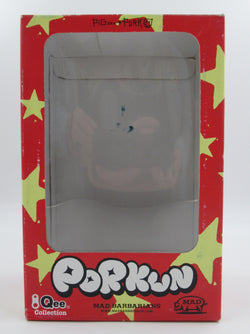 QEE COLLECTION Porkun 8" Vinyl Bear - Mad Barbarians x Toy2R (2004) Loose NYC Designer Urban Art Toy