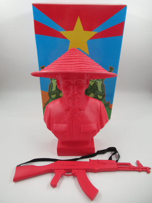 HO CHI MINH Red Bust - Kozik x Ultraviolence (2007) Wacko/Soap Plant Exclusive Limited Art Toy with Box