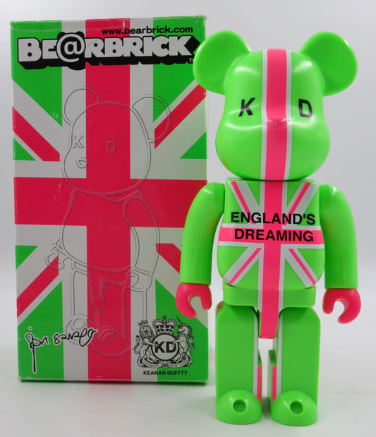 BEARBRICK x Keanan Duffty England's Dreaming 400% Figure - Medicom Toy (2004) Be@rbrick Designer Art Toy