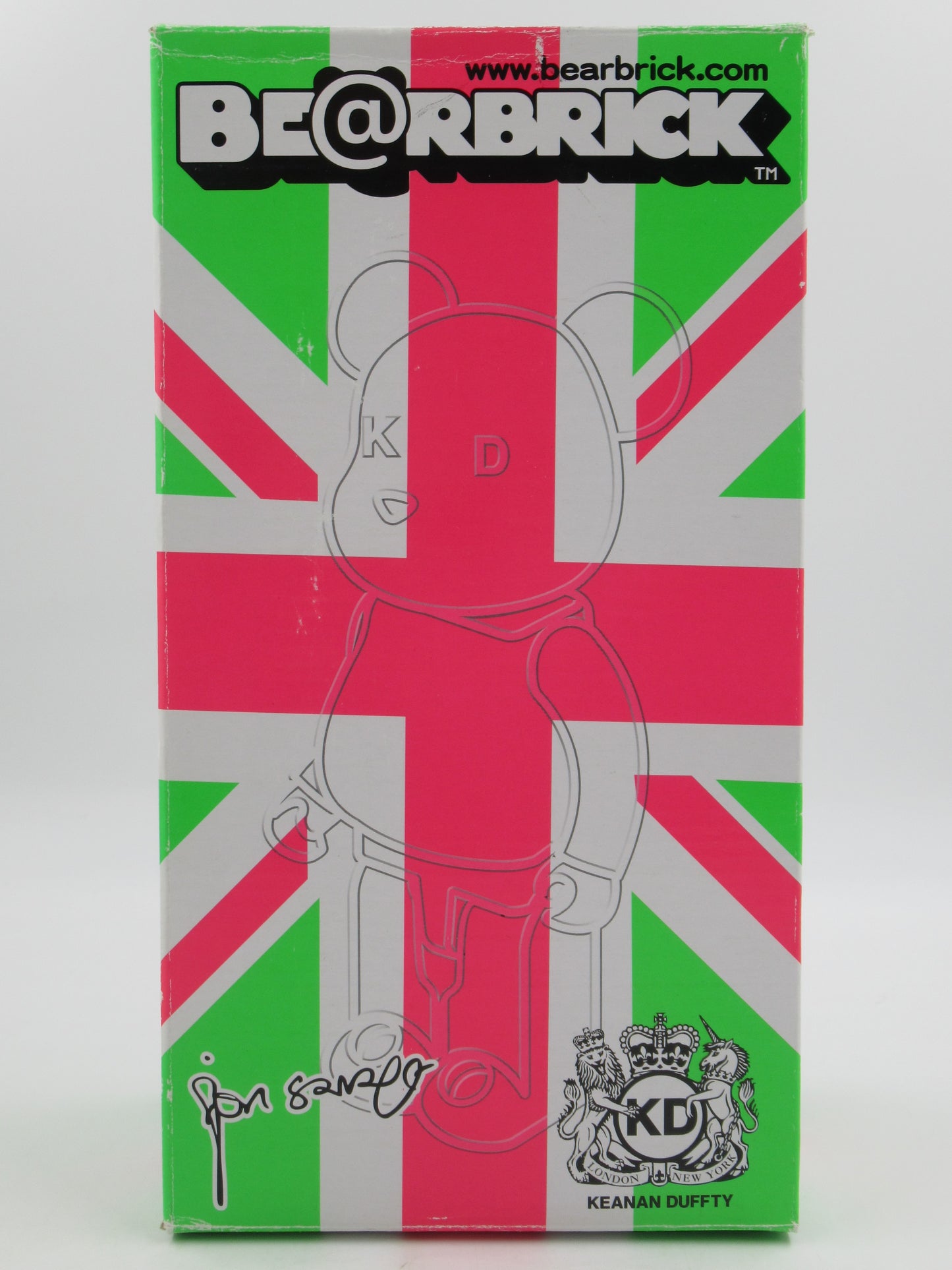 BEARBRICK x Keanan Duffty England's Dreaming 400% Figure - Medicom Toy (2004) Be@rbrick Designer Art Toy