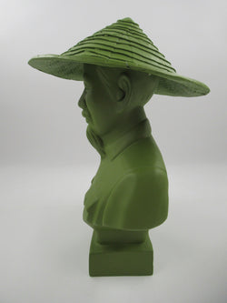 HO CHI MINH Army Green Bust - Kozik x Ultraviolence (2007) SIGNED Juxtapoz Exclusive Limited Art Toy with Box