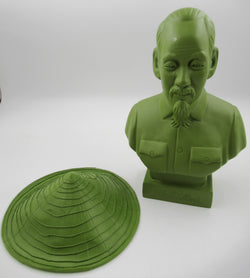 HO CHI MINH Army Green Bust - Kozik x Ultraviolence (2007) SIGNED Juxtapoz Exclusive Limited Art Toy with Box