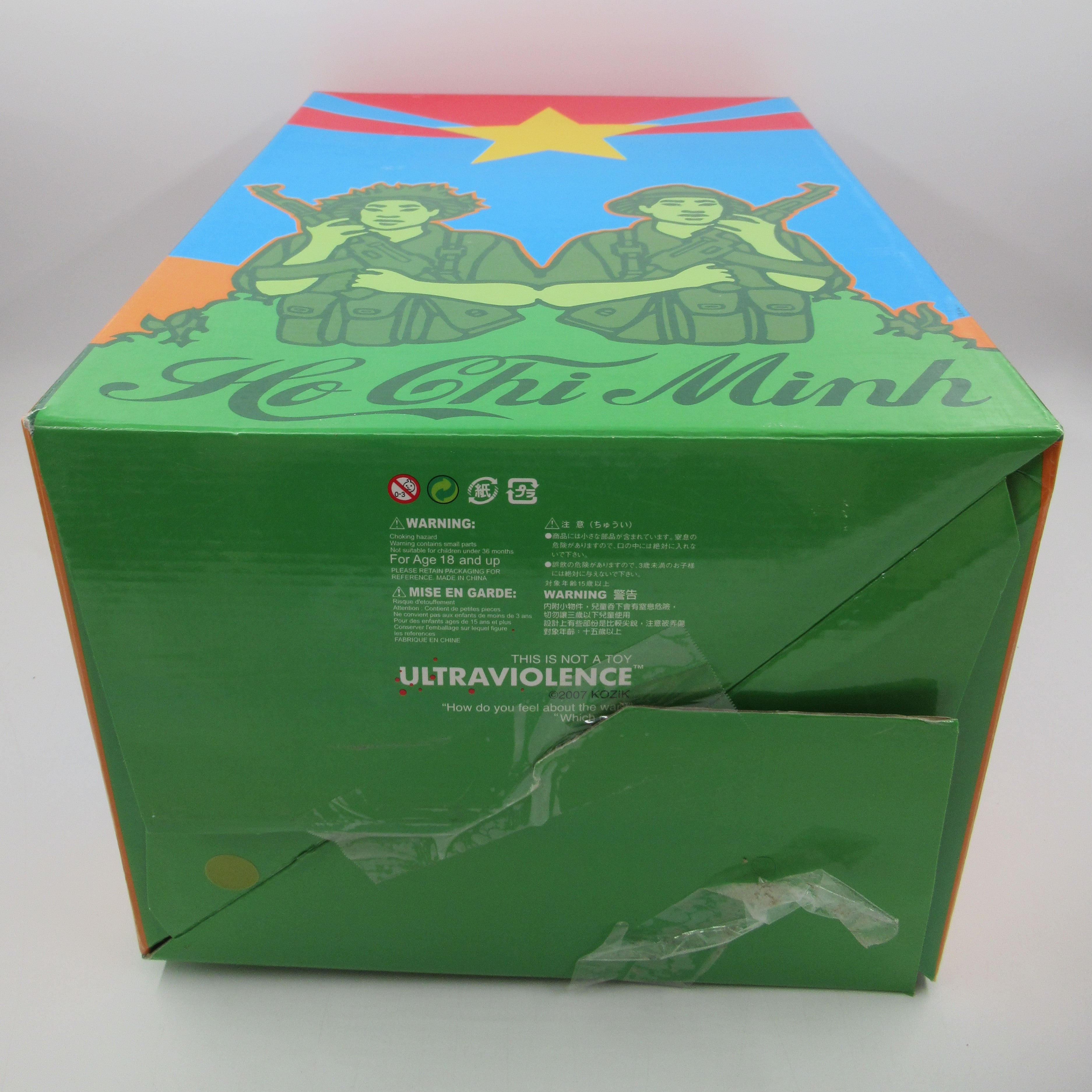 HO CHI MINH Army Green Bust - Kozik x Ultraviolence (2007) SIGNED Juxtapoz Exclusive Limited Art Toy with Box