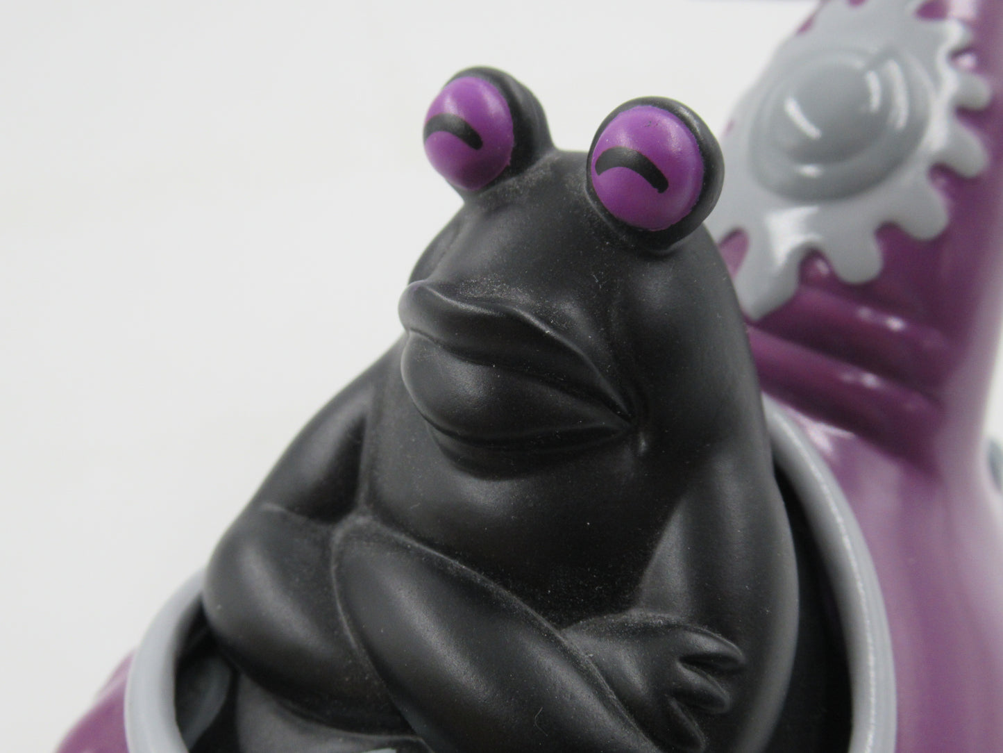 JIM WOODRING Mr. Bumper Vinyl Figure Black/Purple Variant - StrangeCo (2006) Art Toy