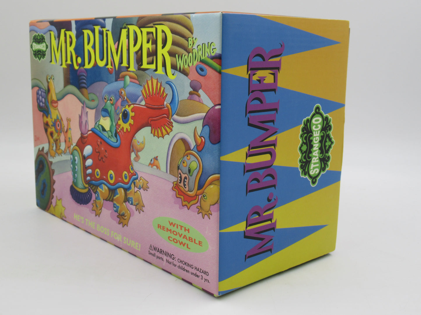 JIM WOODRING Mr. Bumper Vinyl Figure Black/Purple Variant - StrangeCo (2006) Art Toy