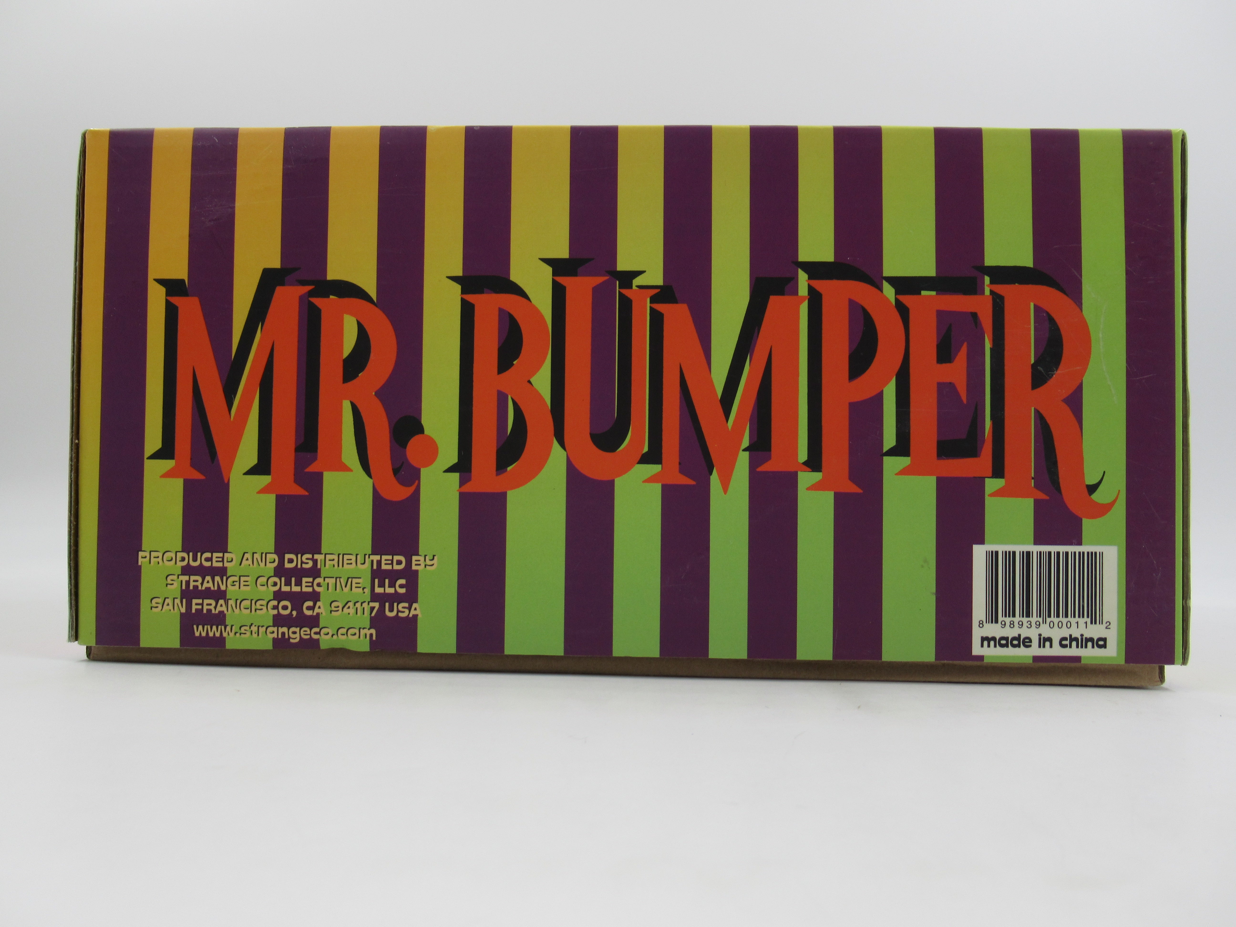JIM WOODRING Mr. Bumper Vinyl Figure Black/Purple Variant - StrangeCo (2006) Art Toy