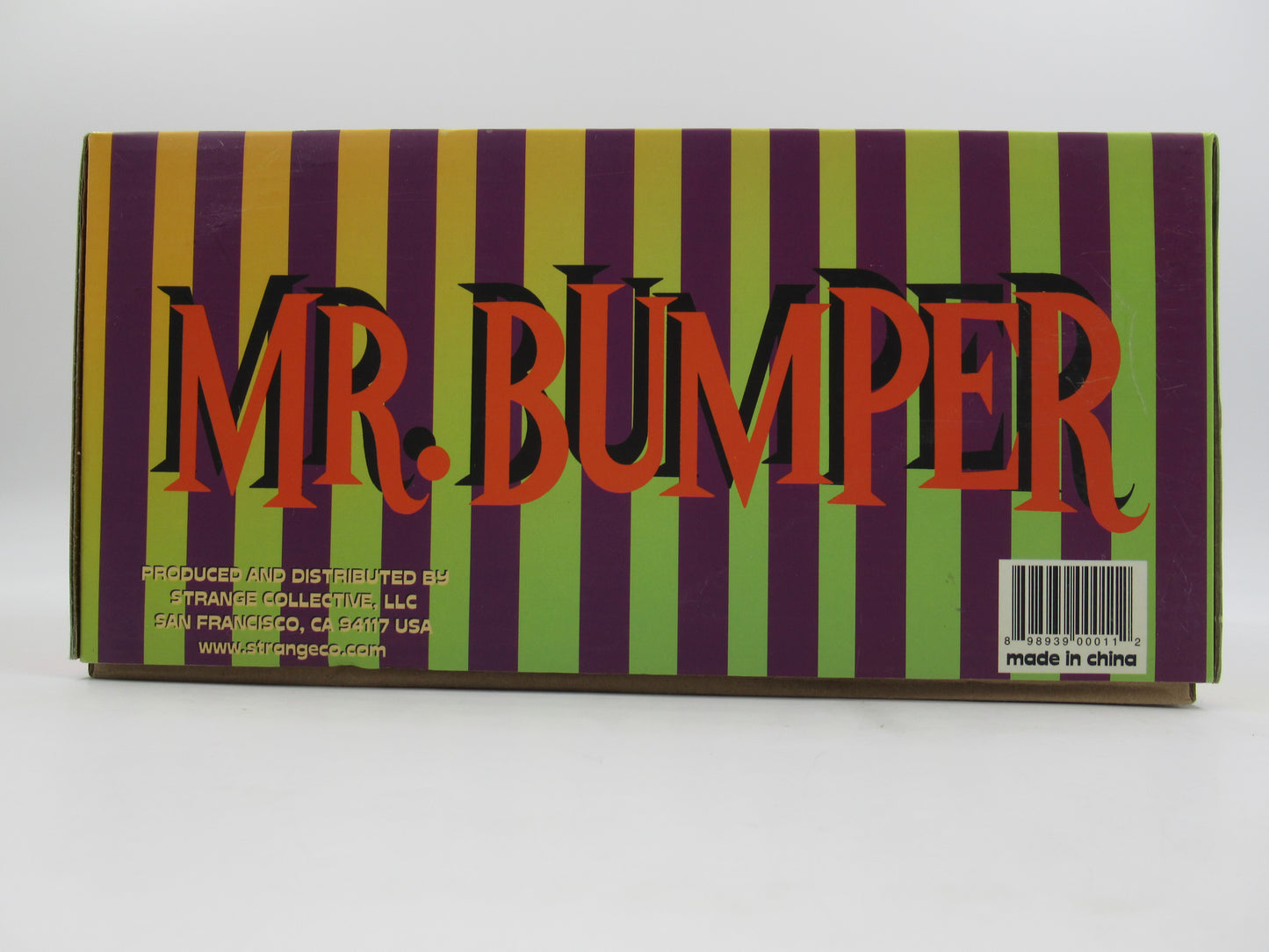 JIM WOODRING Mr. Bumper Vinyl Figure Black/Purple Variant - StrangeCo (2006) Art Toy