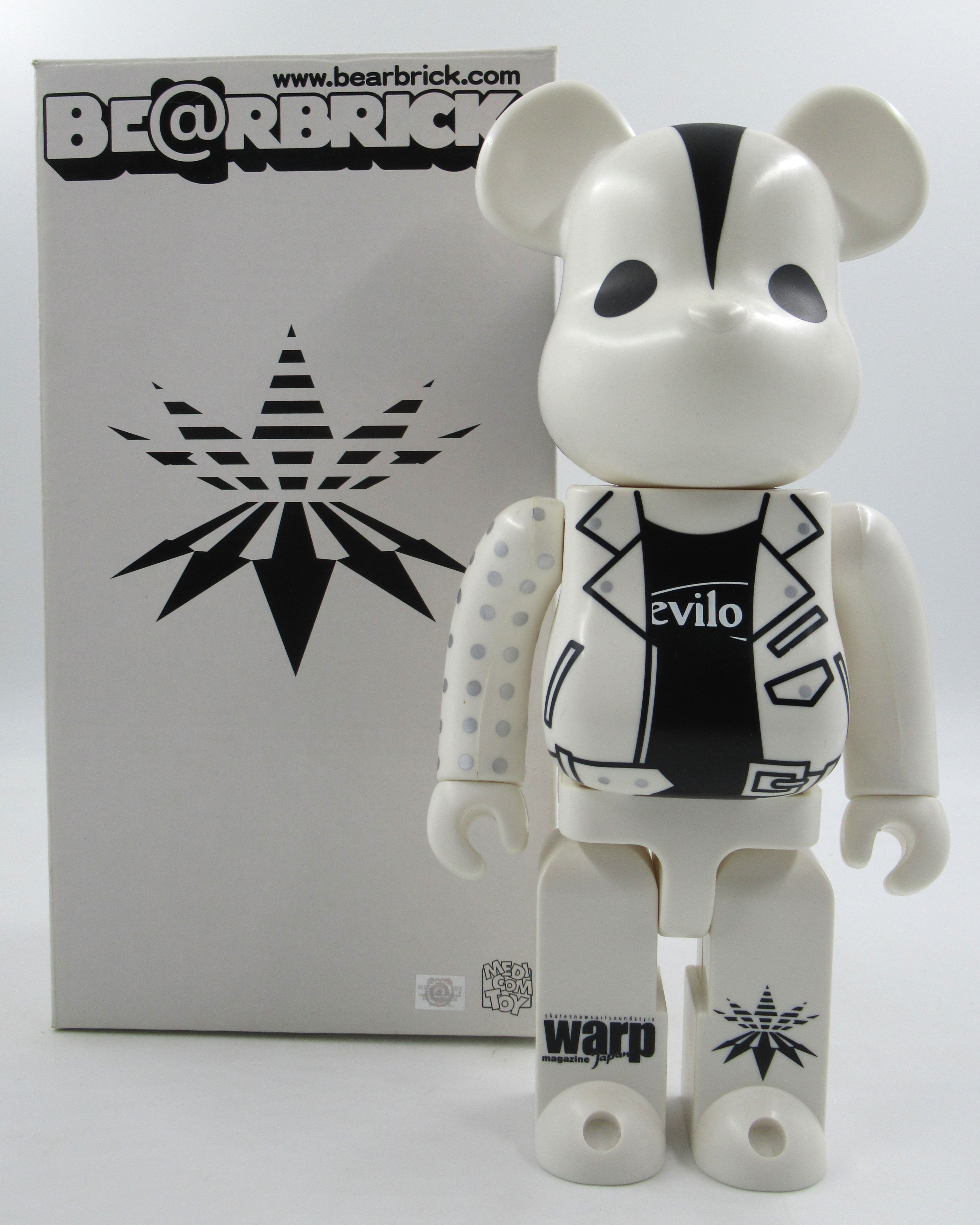 BEARBRICK x Devilock Warp Magazine JP 400% Figure - Medicom Toy (2003) Be@rbrick Designer Art Toy