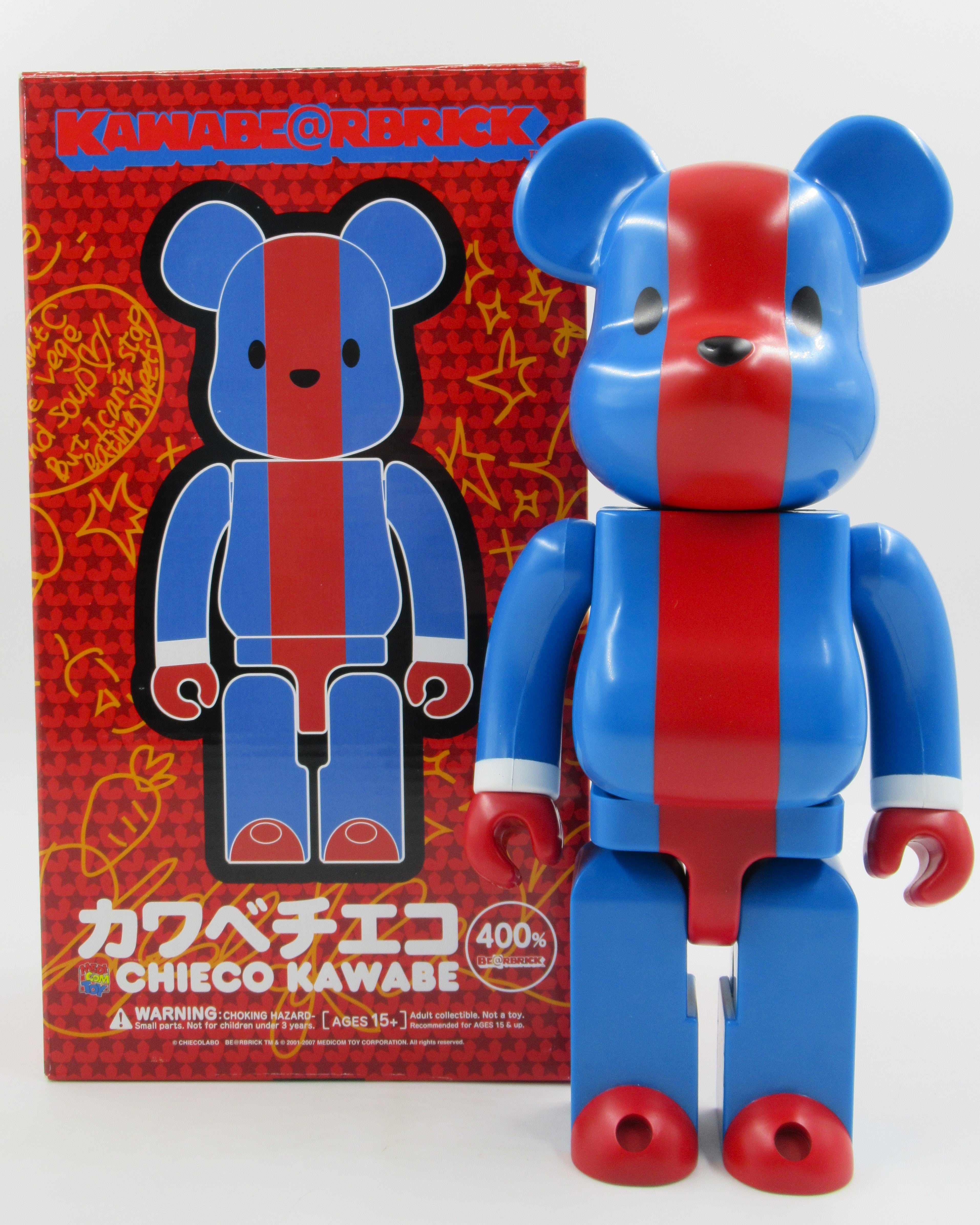 BEARBRICK Chieco Kawabe 400% Figure - Medicom Toy (2007) Be@rbrick Designer Art Toy