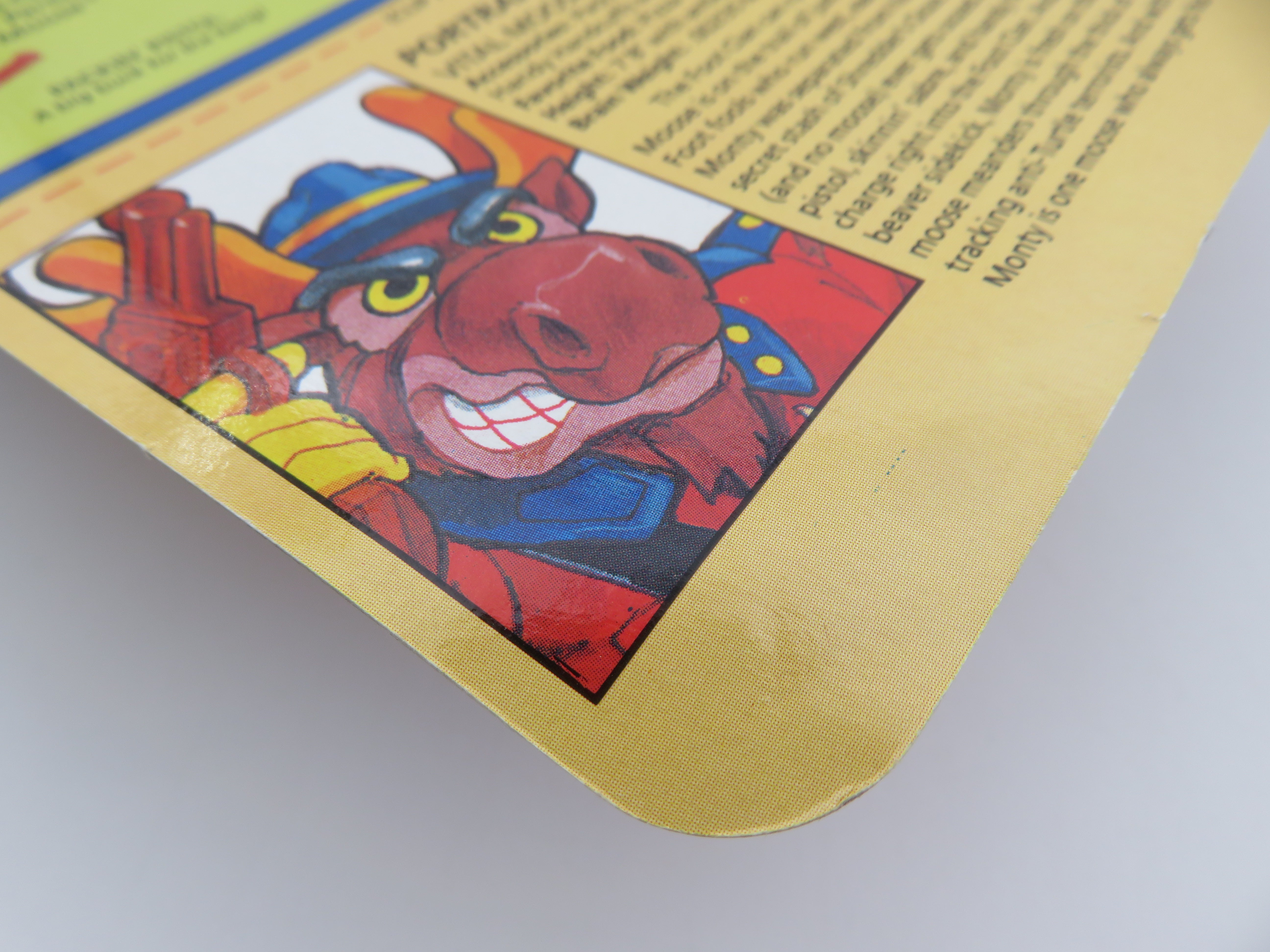 Teenage Mutant Ninja Turtles Monty Moose 4.5" Figure TMNTs - Playmates (1991)